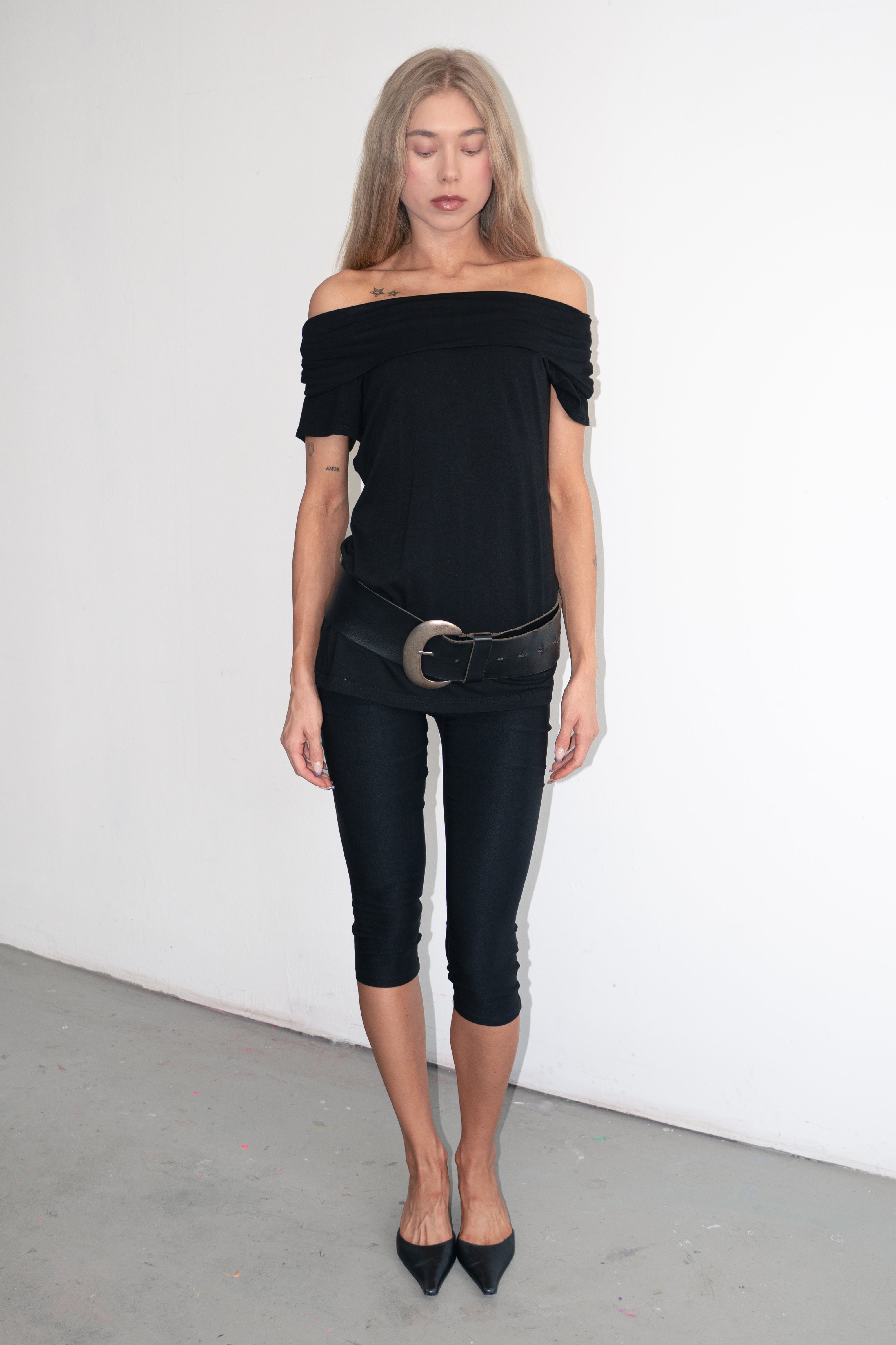 Black Leather Belt