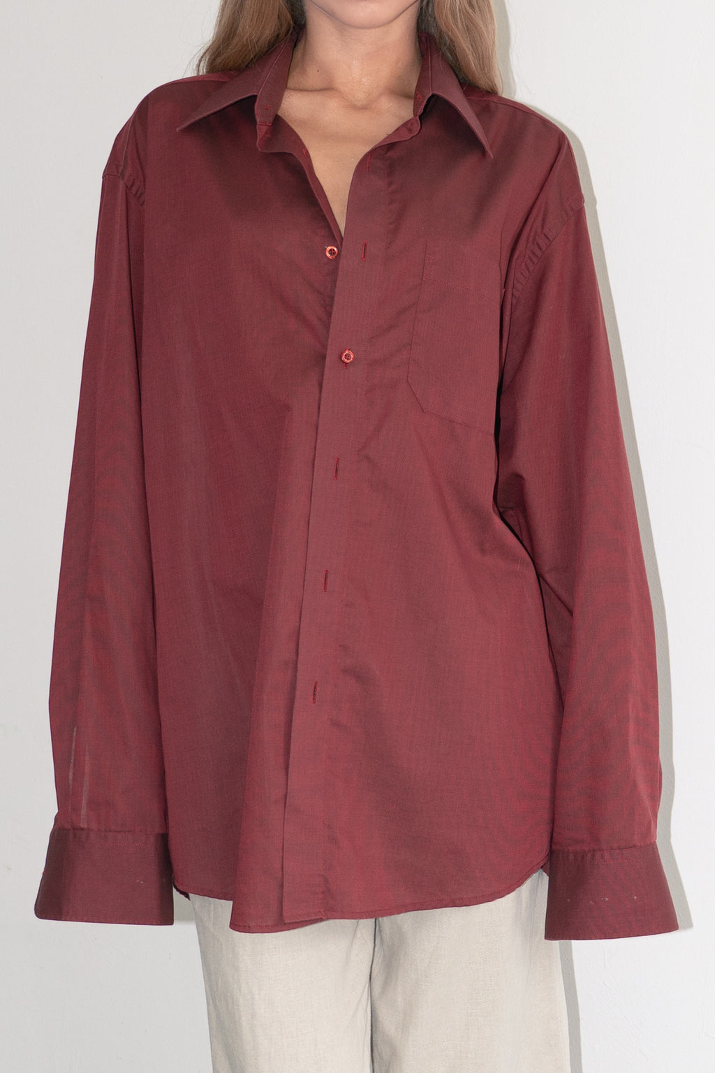 Red Oversized Shirt - Size XXL