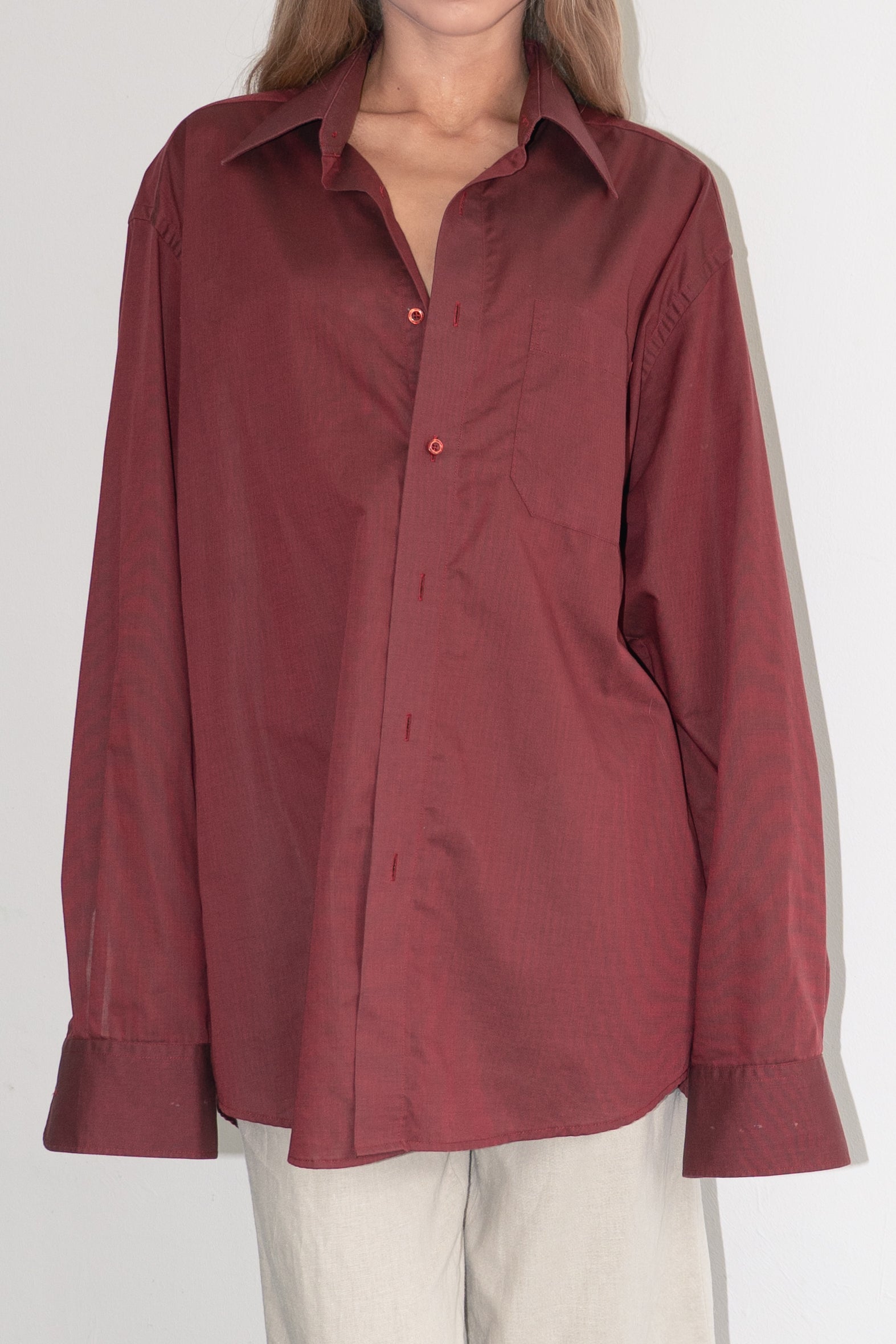 Red Oversized Shirt - Size XXL