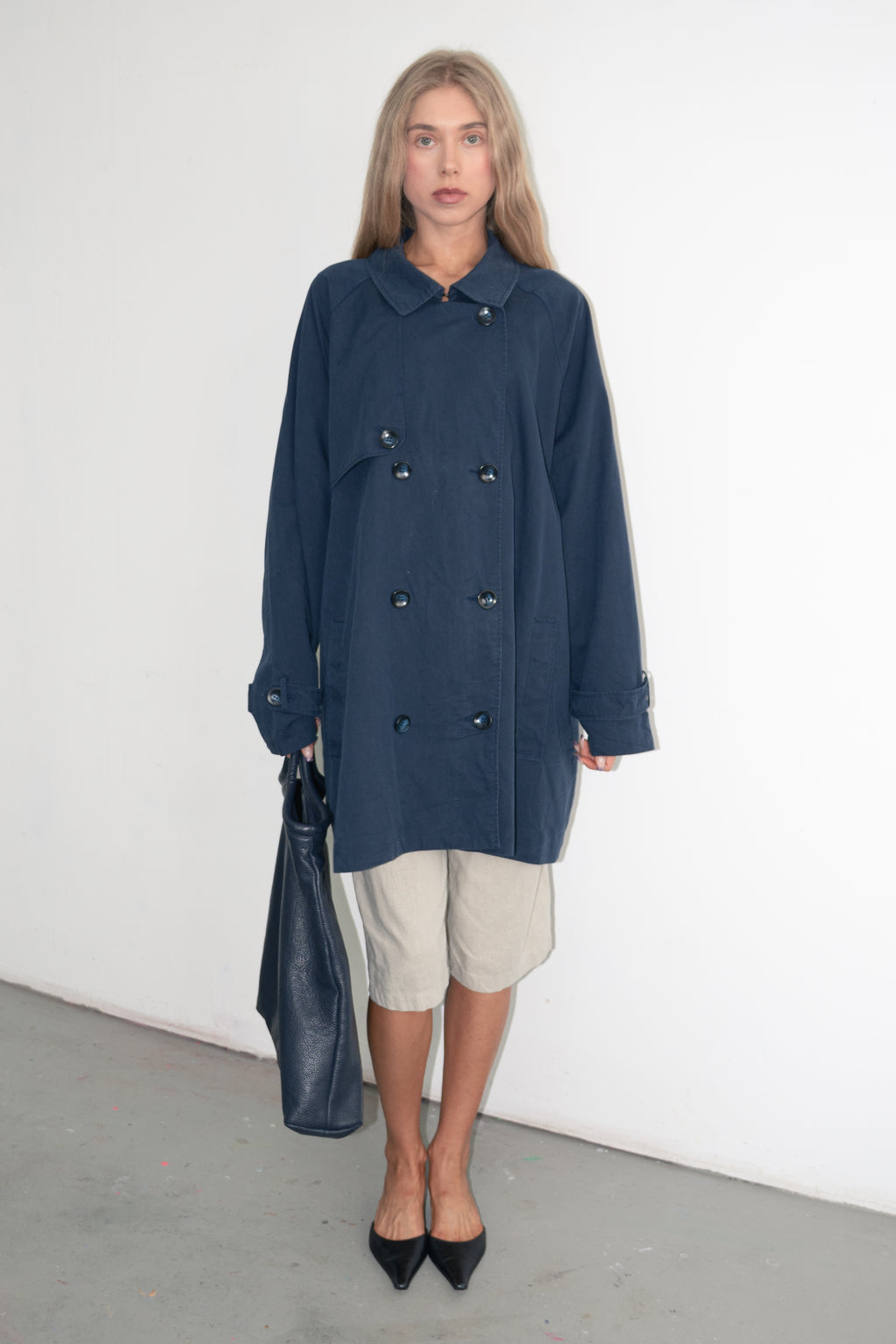 Navy Trench - Size XXXL
