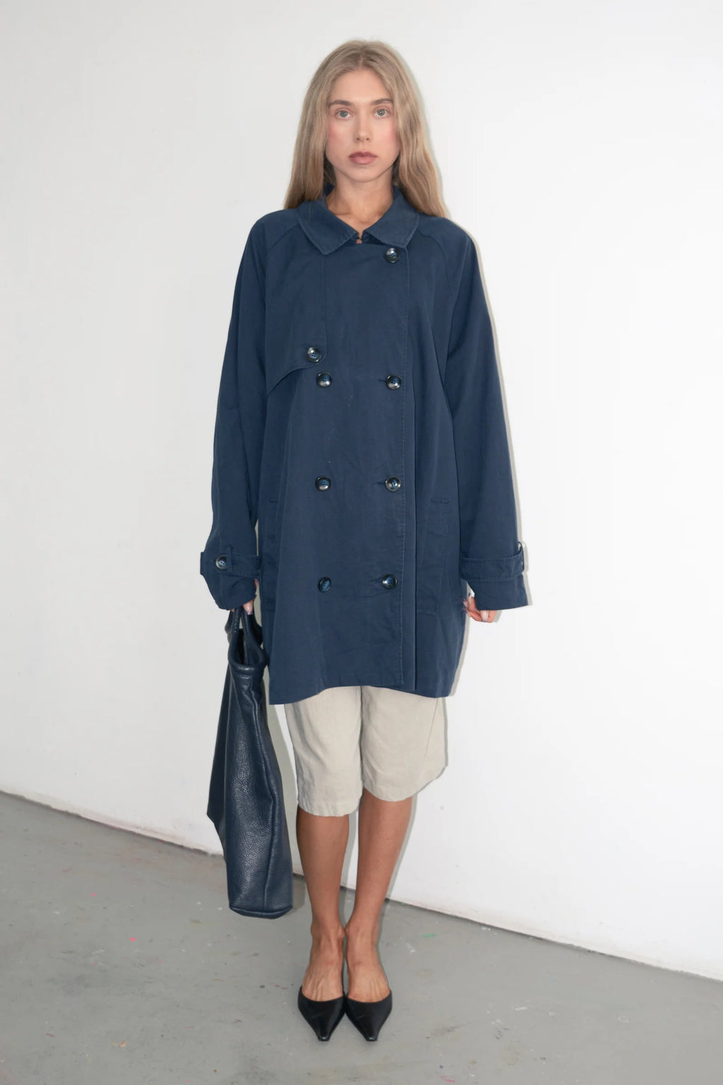 Navy Trench - Size XXXL