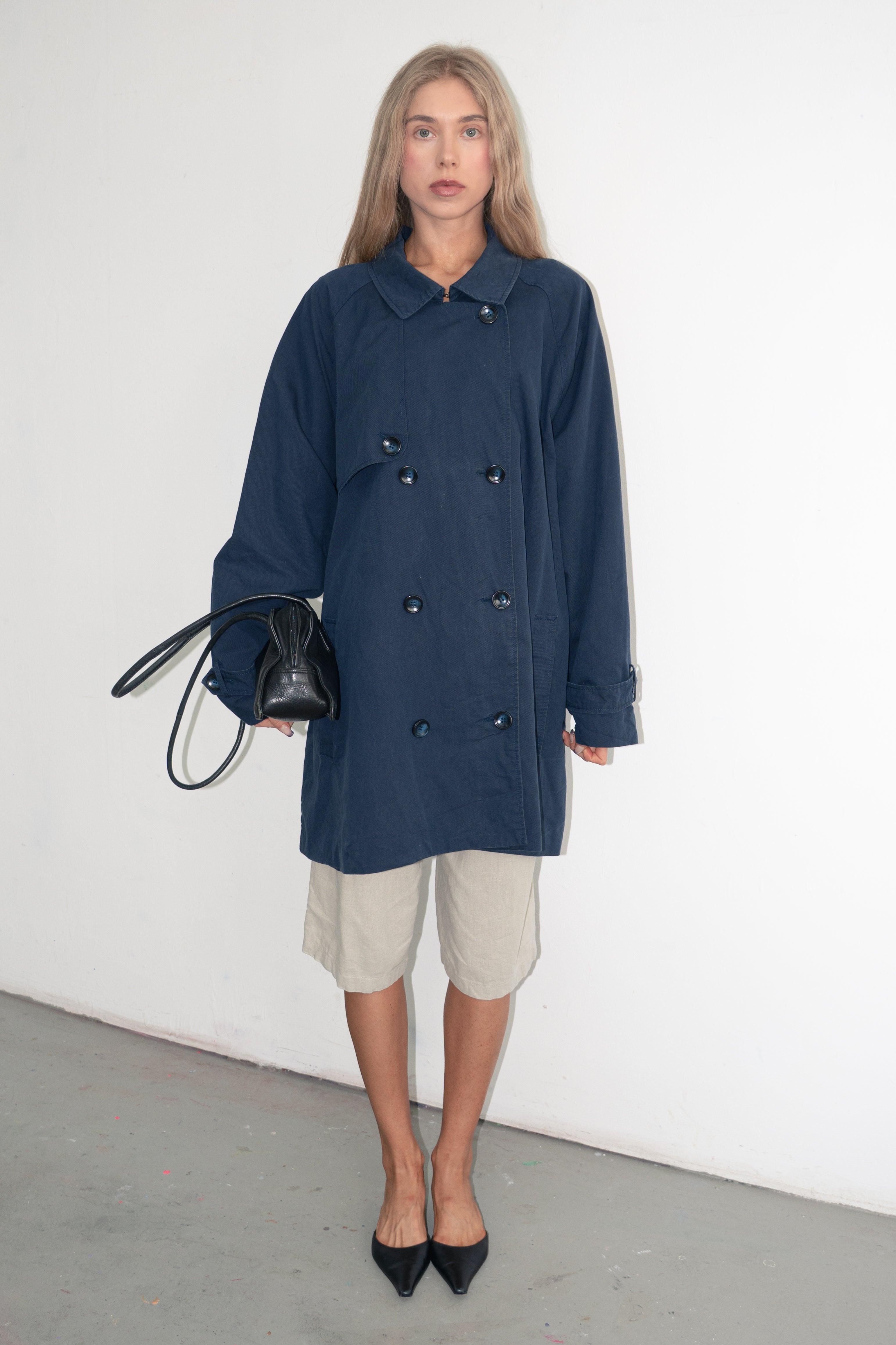 Navy Trench - Size XXXL
