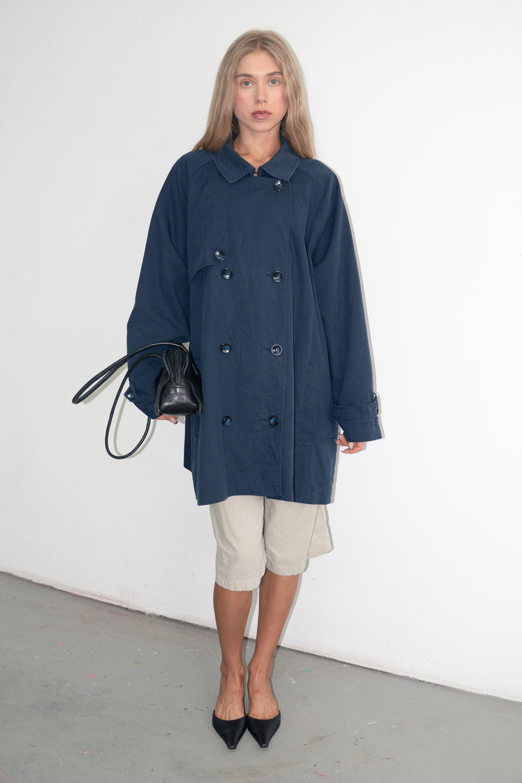 Navy Trench - Size XXXL