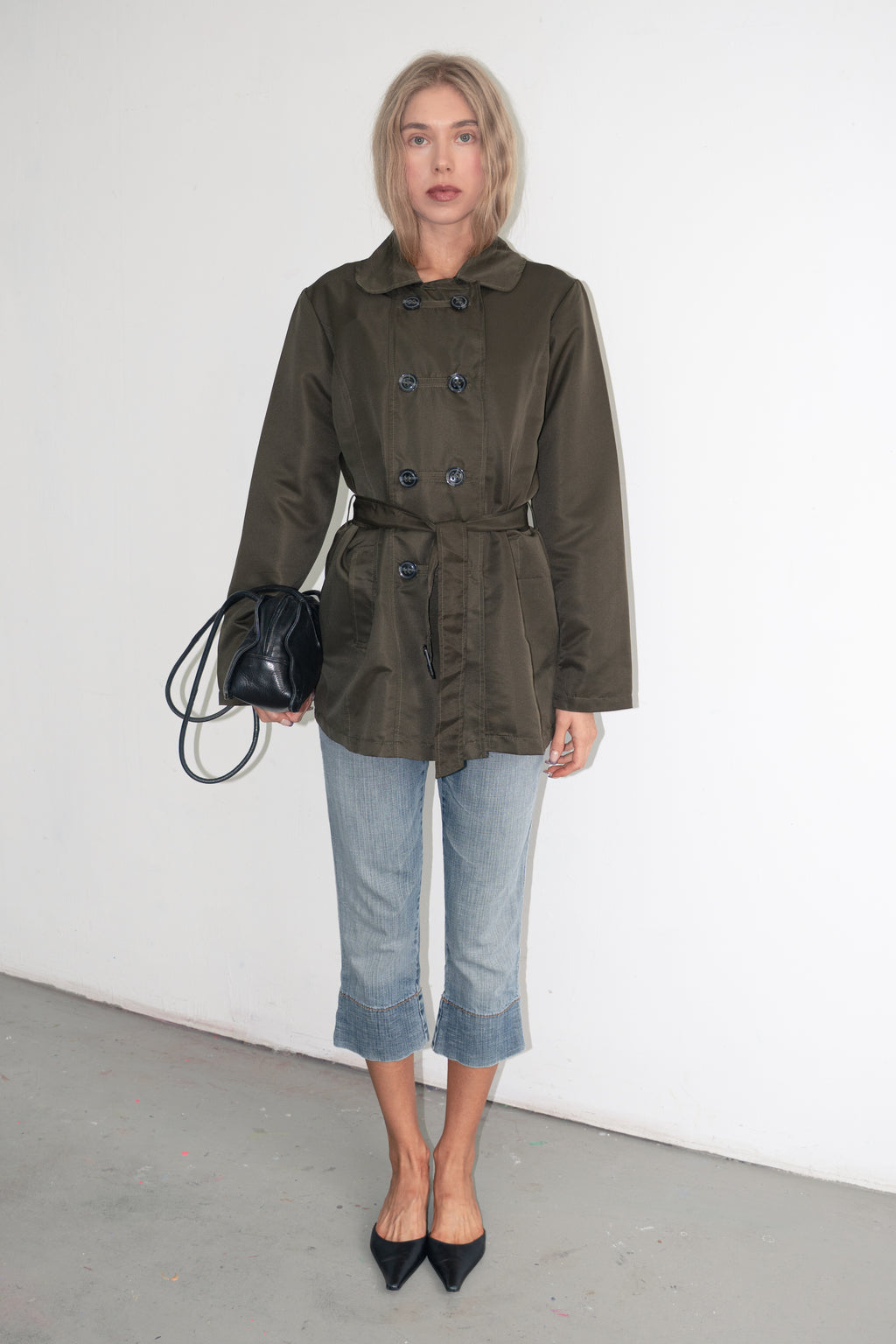 Green Short Summer Trench - Size M/L