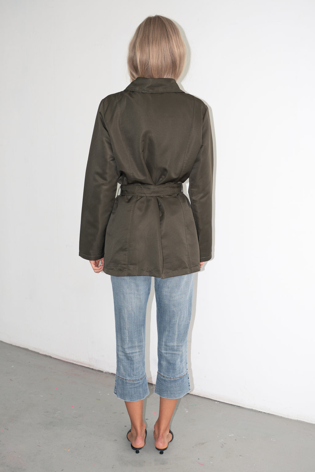 Green Short Summer Trench - Size M/L