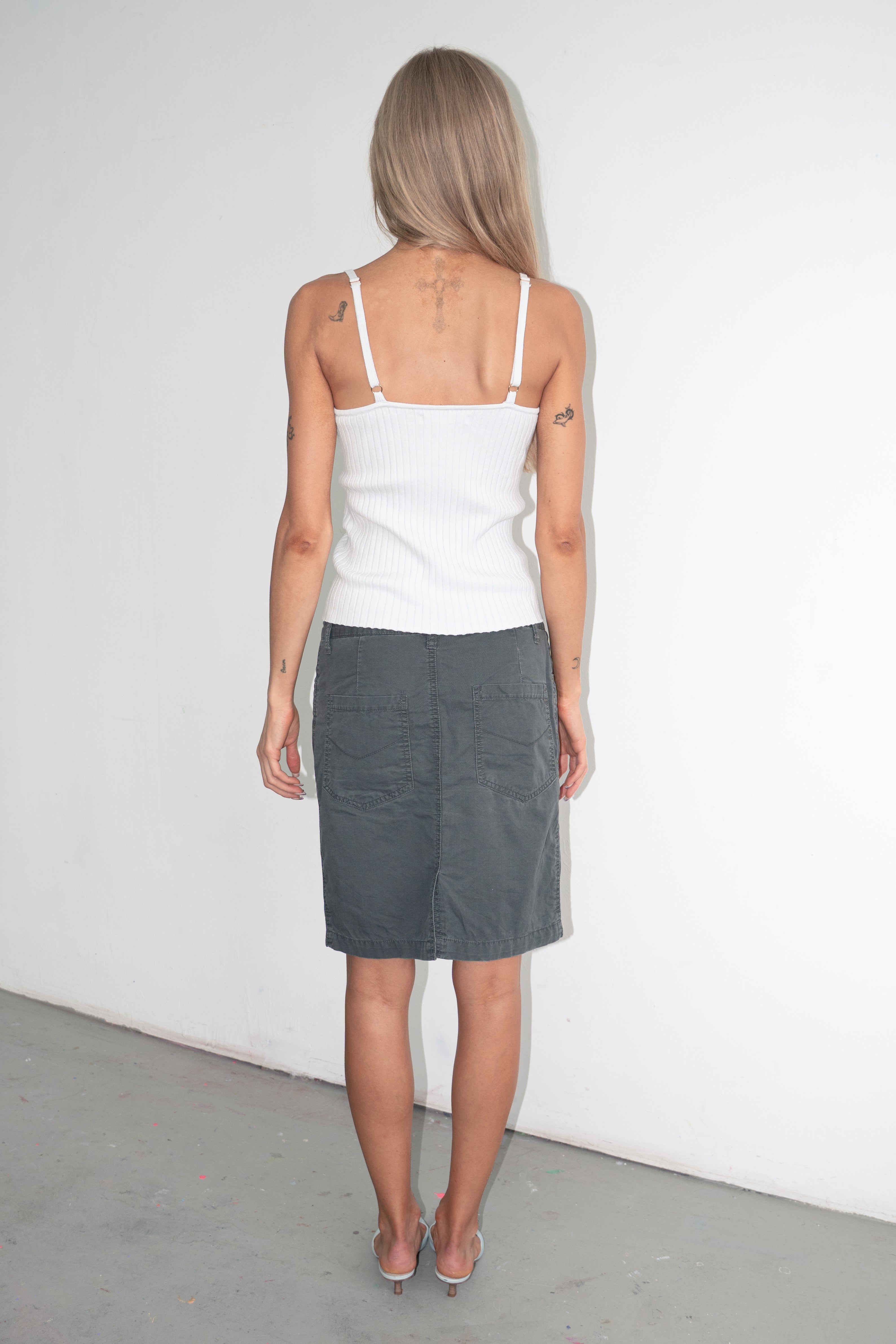 Grey Skirt Cotton - Size S/M