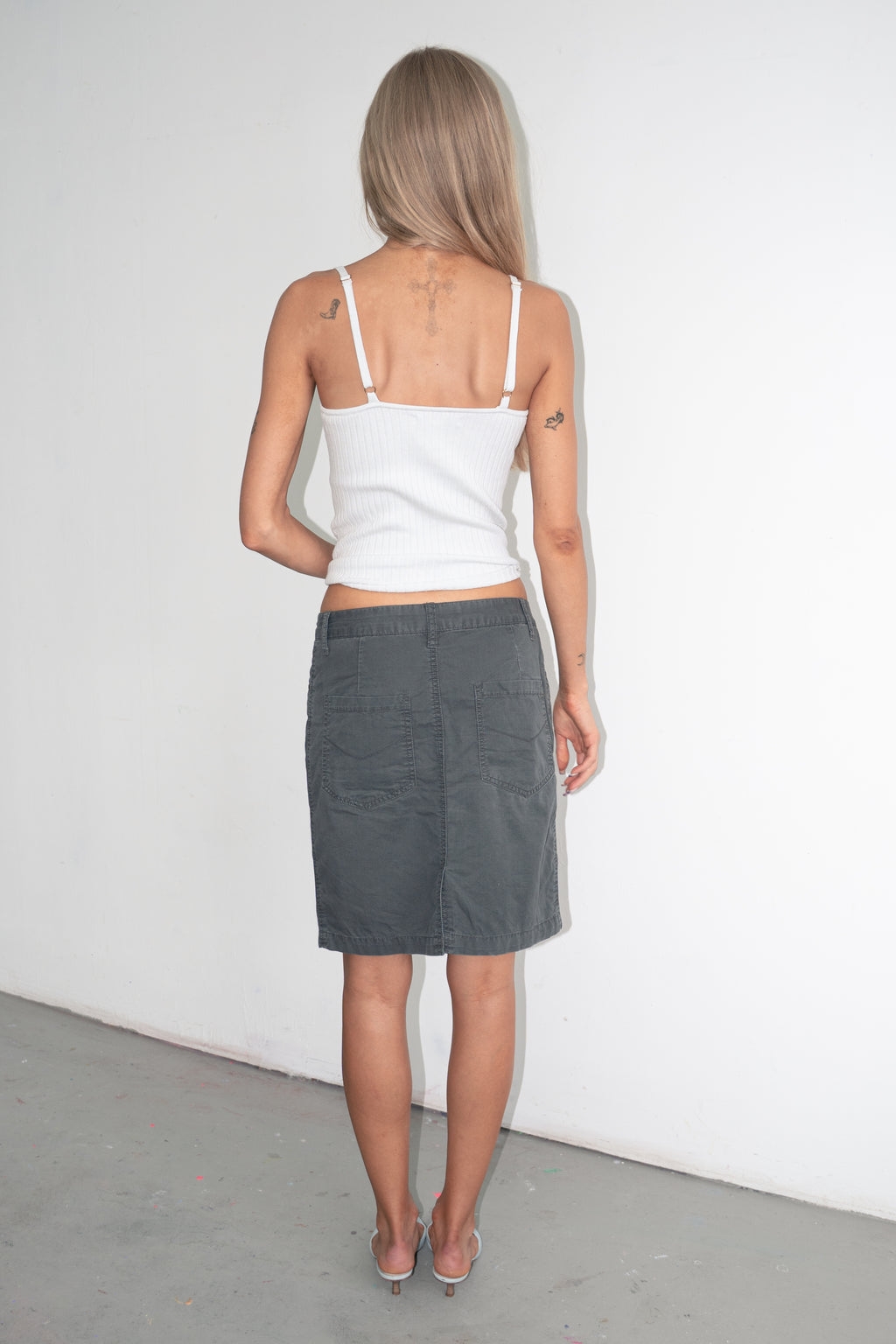 Grey Skirt Cotton - Size S/M