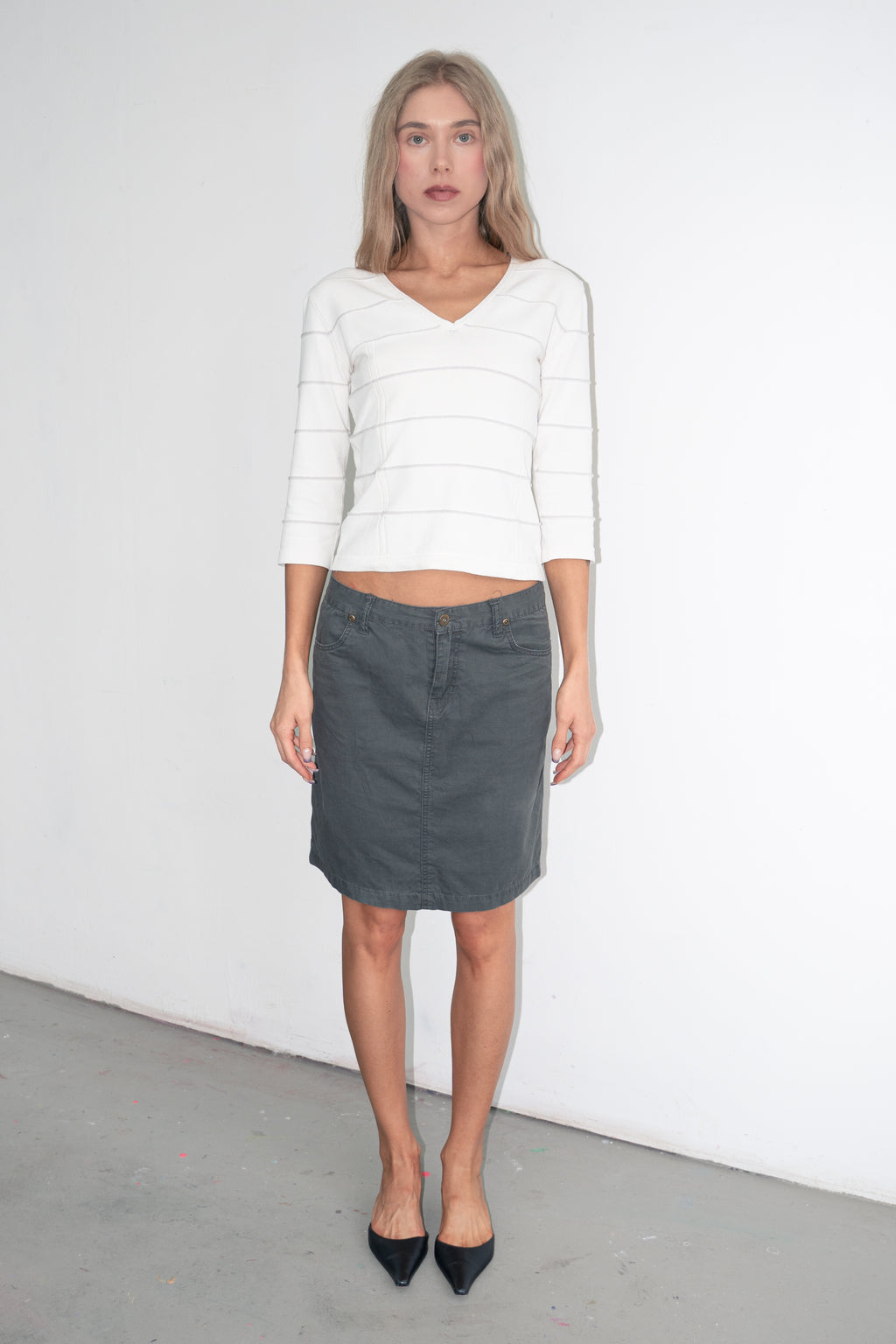 Top 3/4 Sleeve VNeck - Size S/M