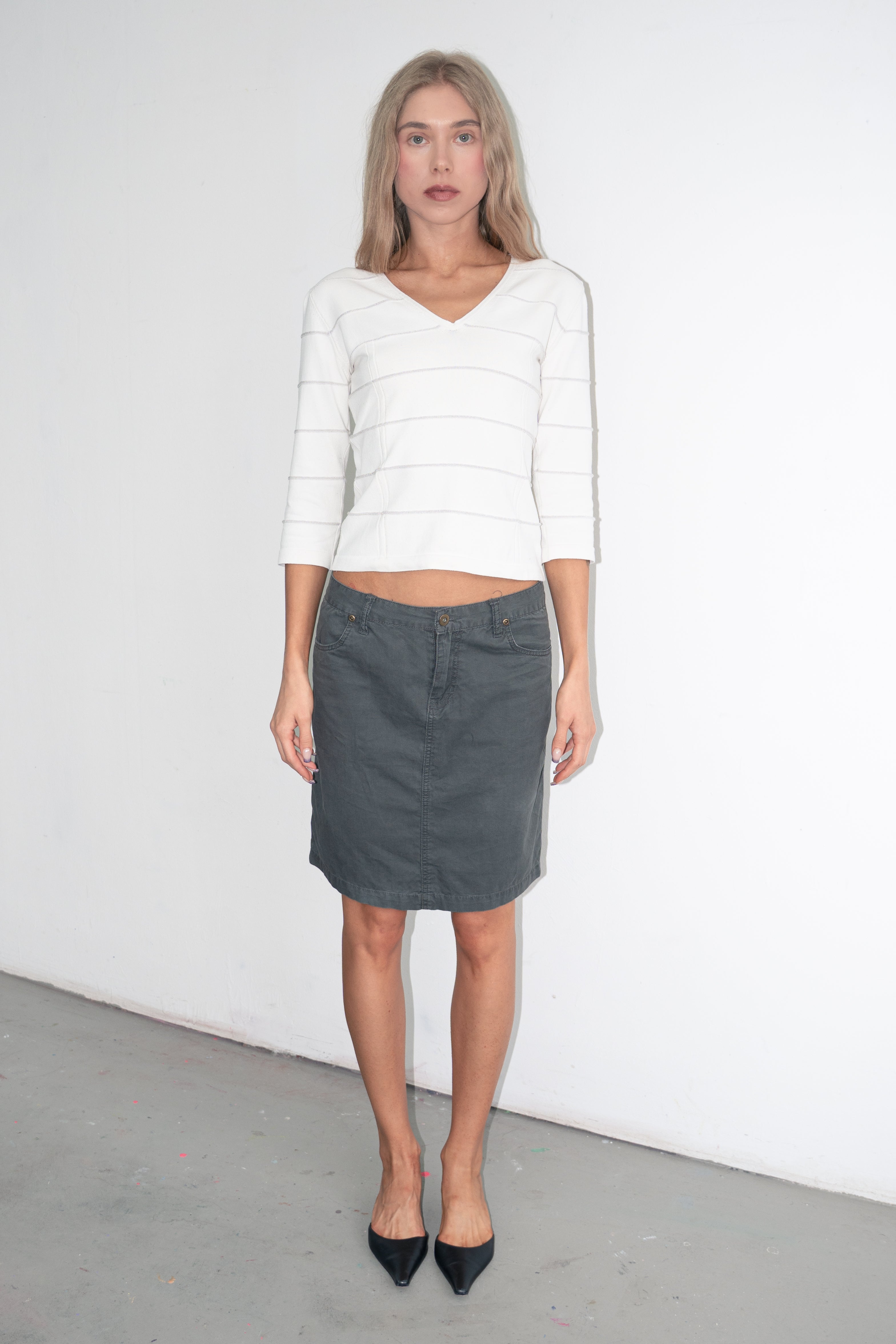 Top 3/4 Sleeve VNeck - Size S/M