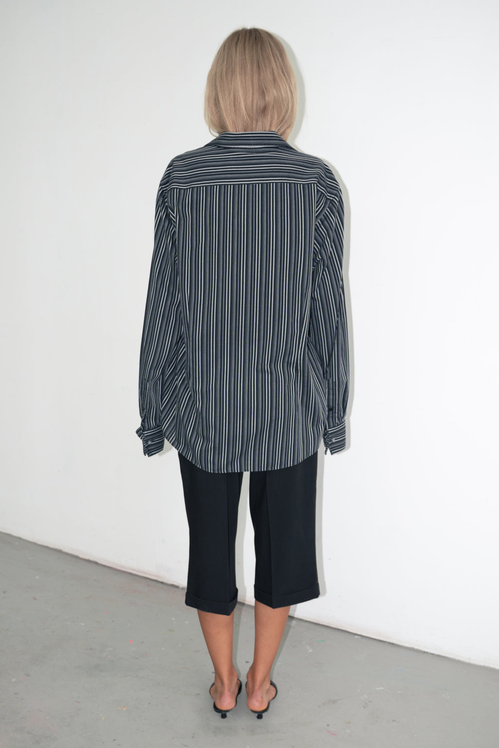 Oversized men's shirt striped  - Size XXL
