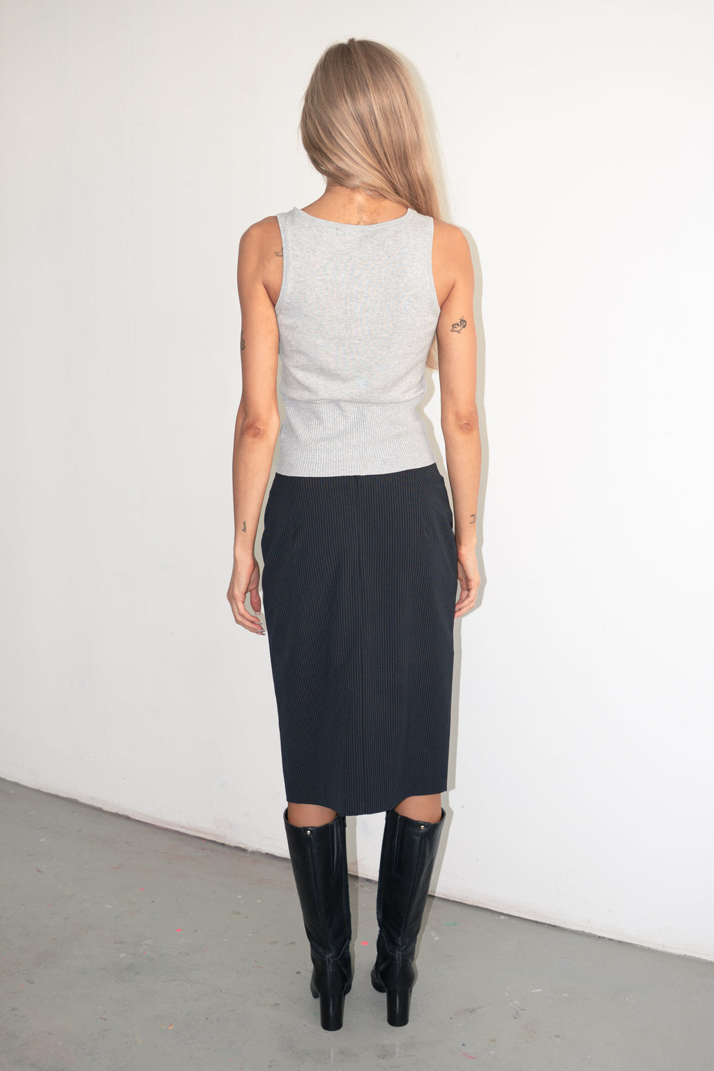 Skirt Pinstripe Buttons - Size S