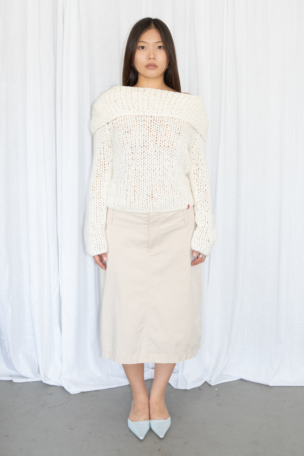 Beige Long Skirt - Size L/XL