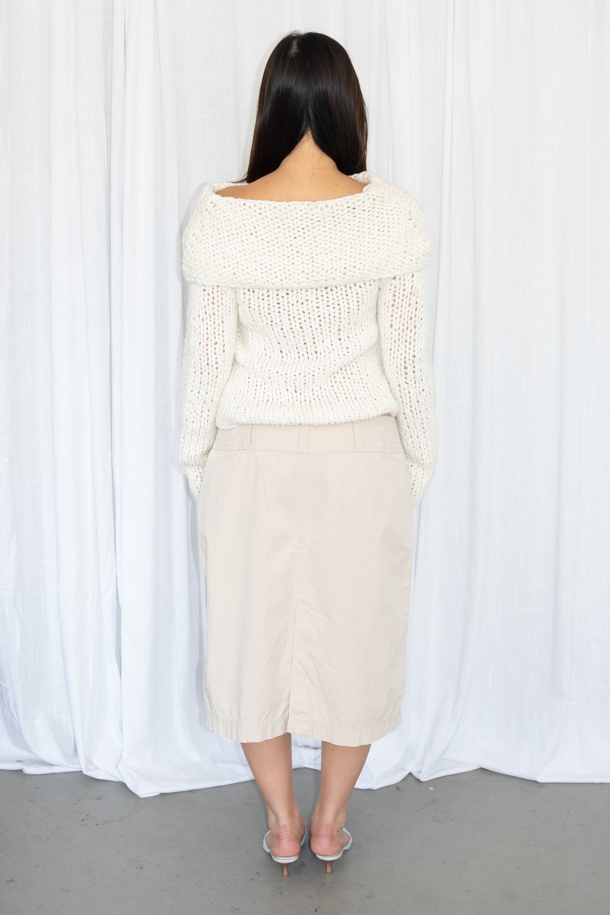 Beige Long Skirt - Size L/XL