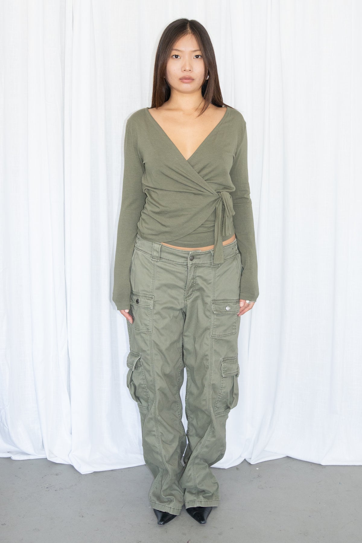 Green Utility Cargo Pants - Size M/L