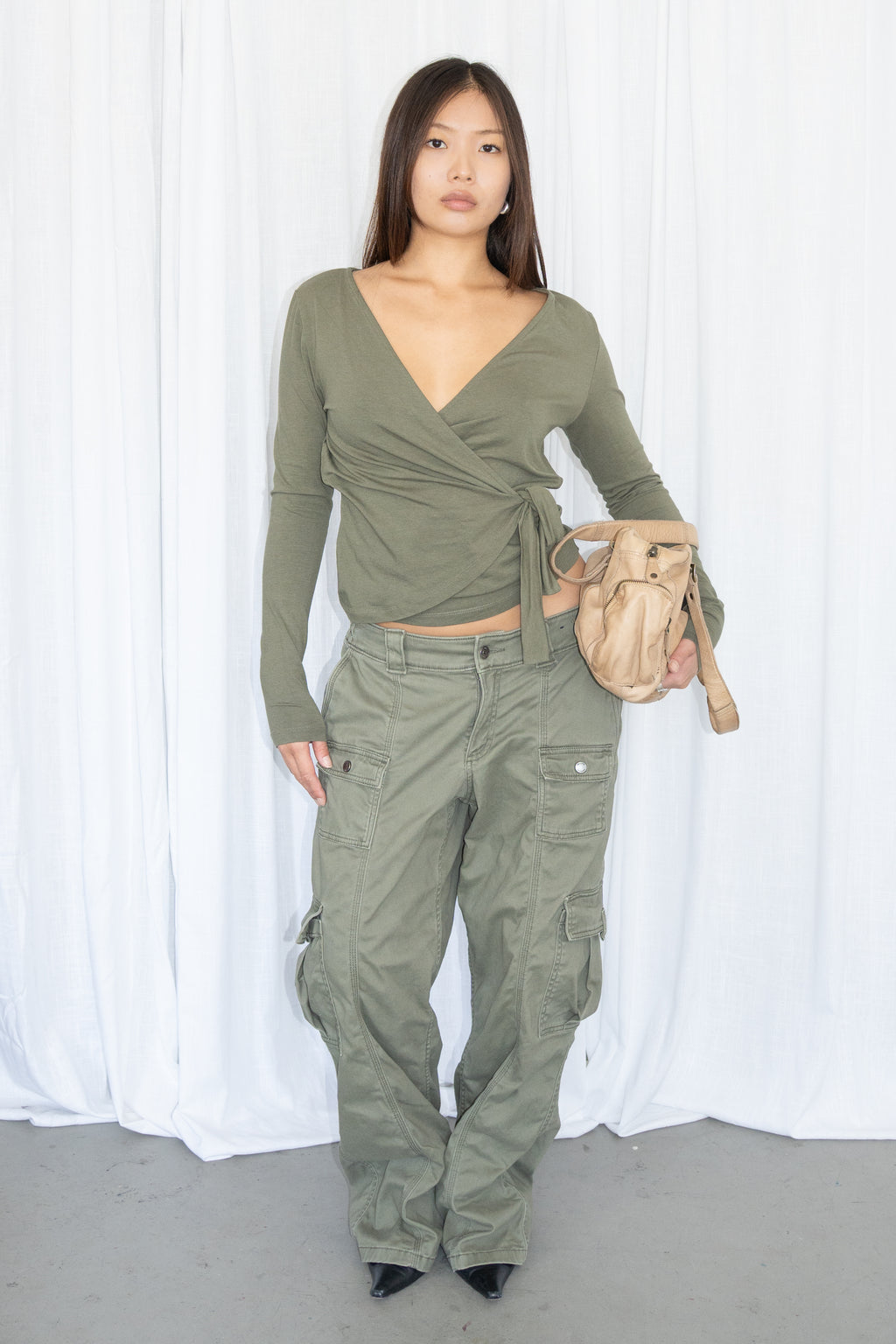 Green Utility Cargo Pants - Size M/L
