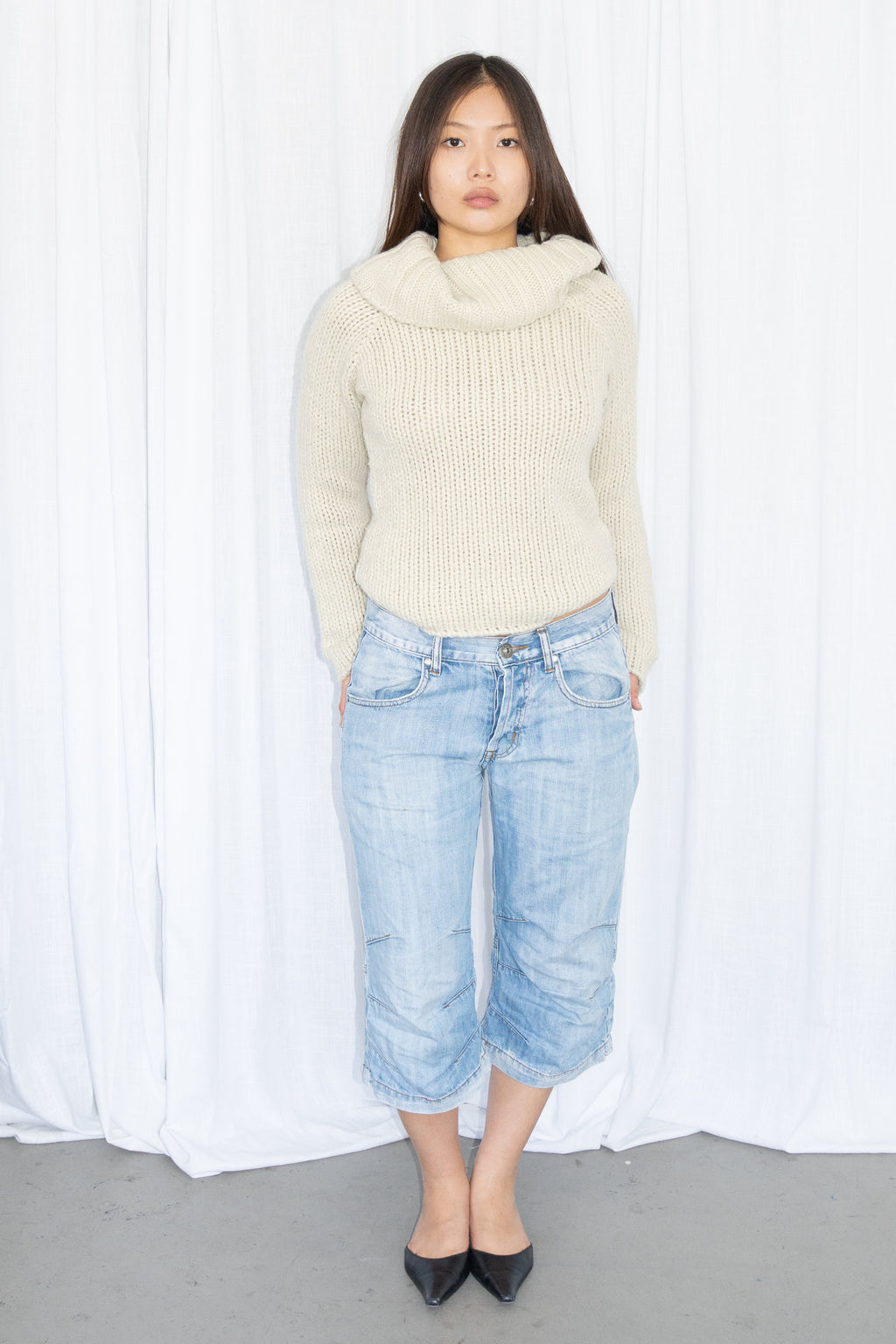 Beige Wool Knit - Size S