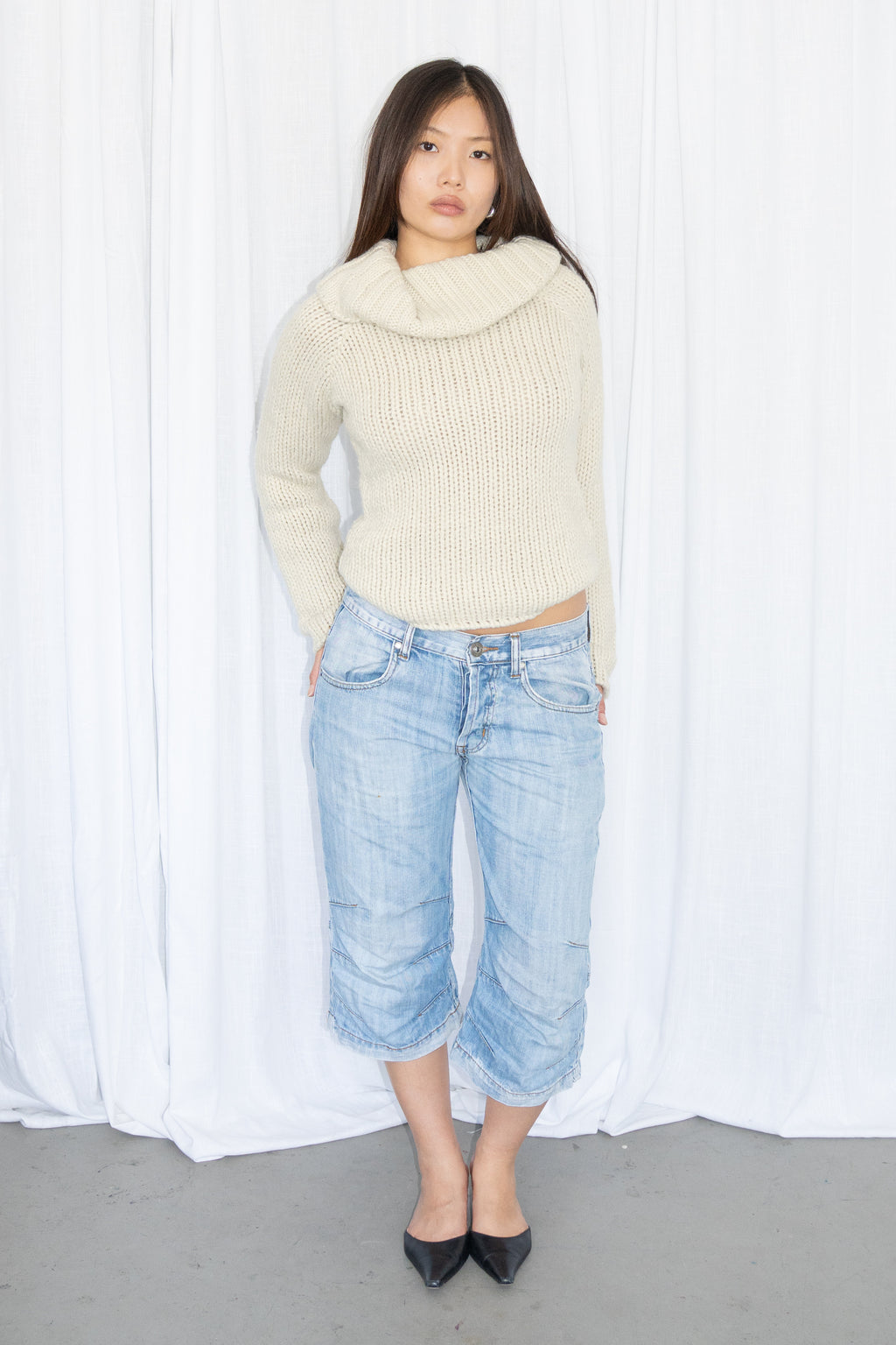 Beige Wool Knit - Size S