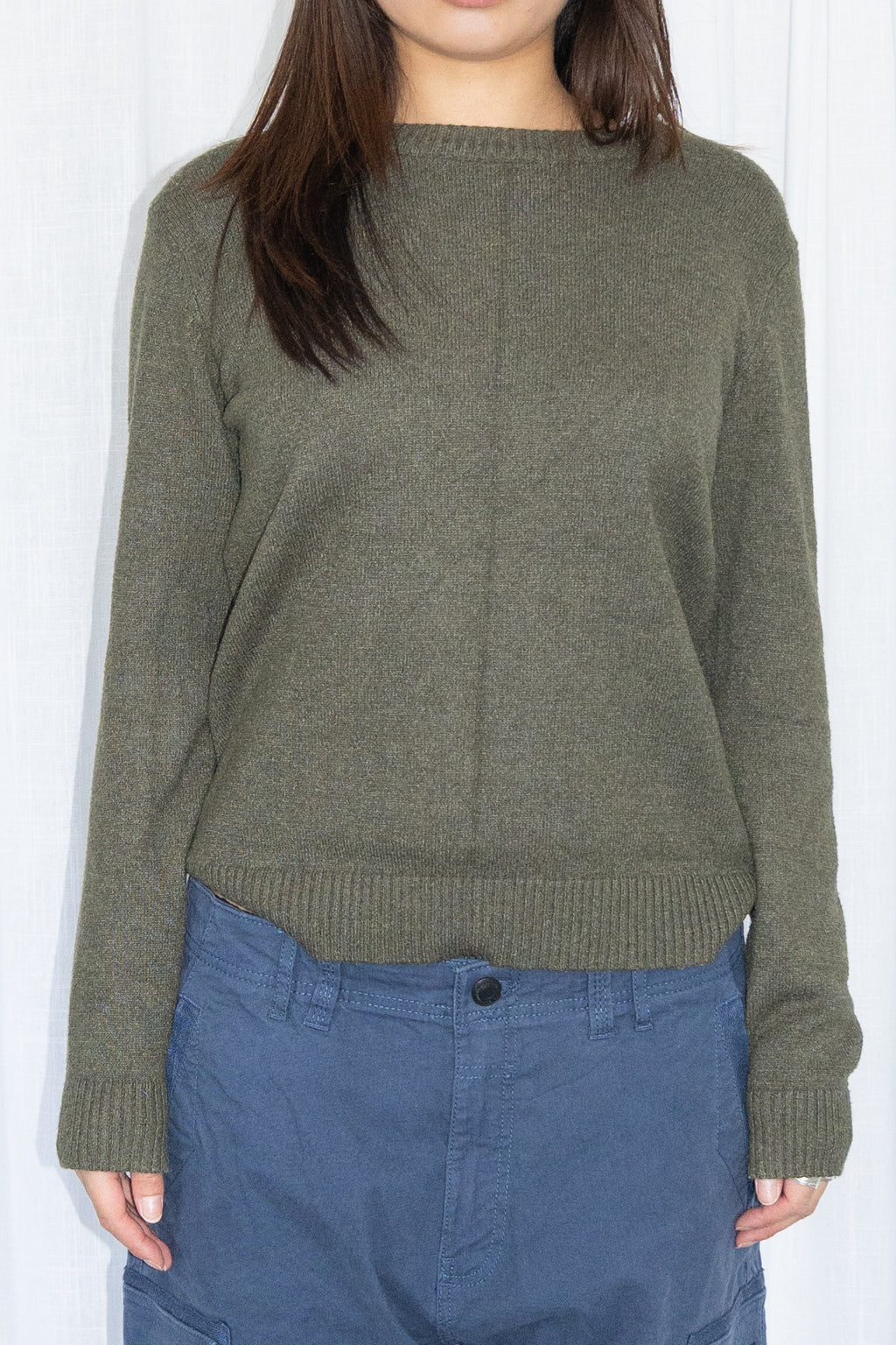 Green Knit Sweater - Size M