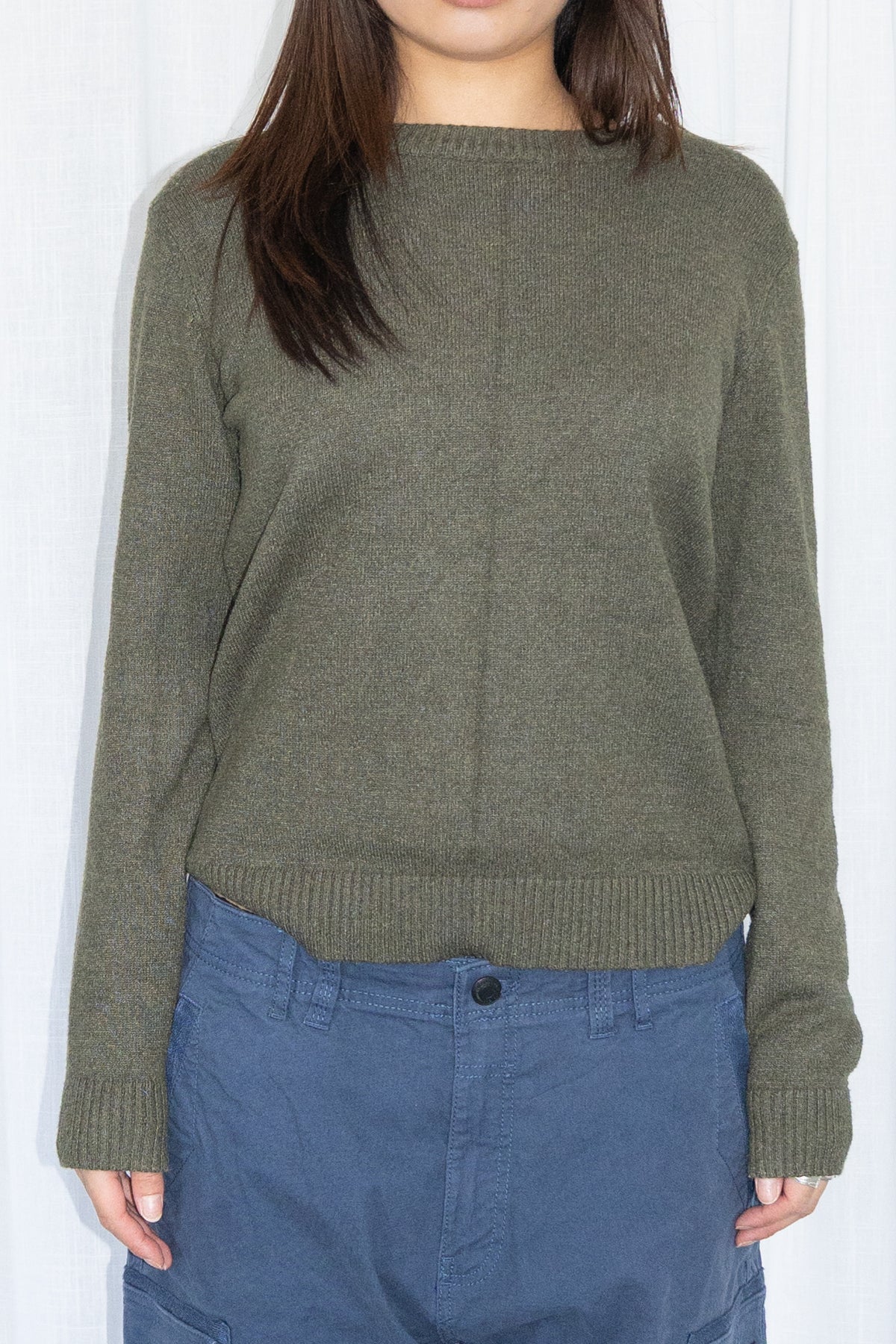 Green Knit Sweater - Size M