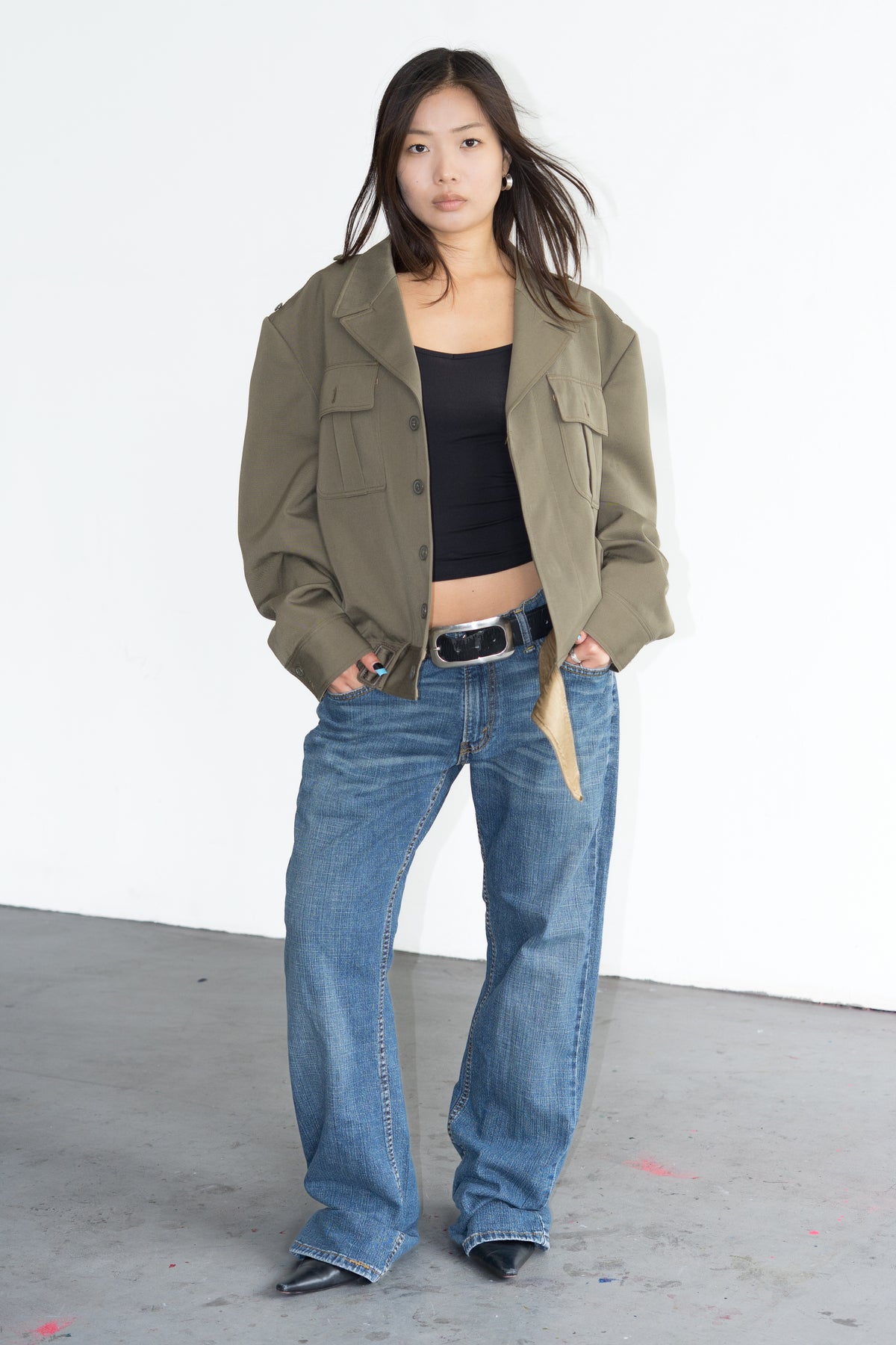Oversized Khaki Jacket - Size XXL
