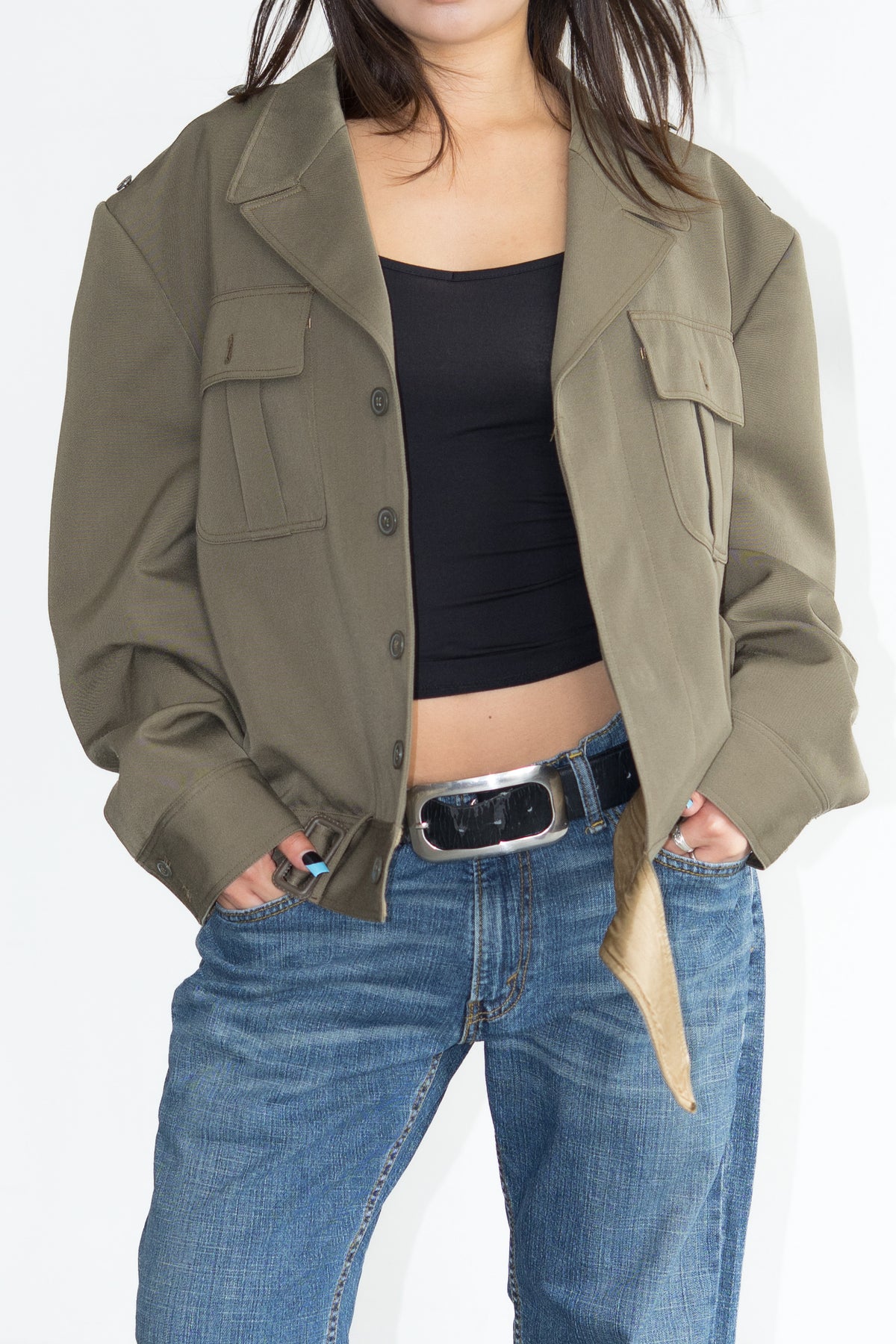Oversized Khaki Jacket - Size XXL