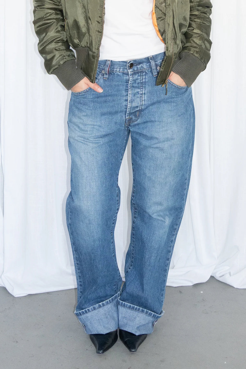 Oversized Denim Jeans - Size M