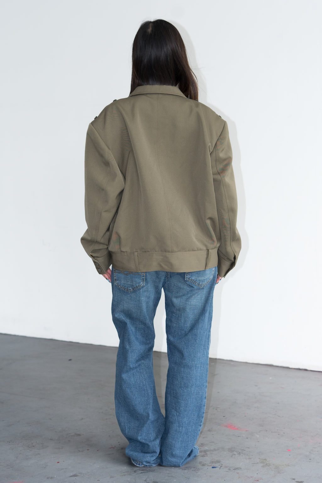 Oversized Khaki Jacket - Size XXL