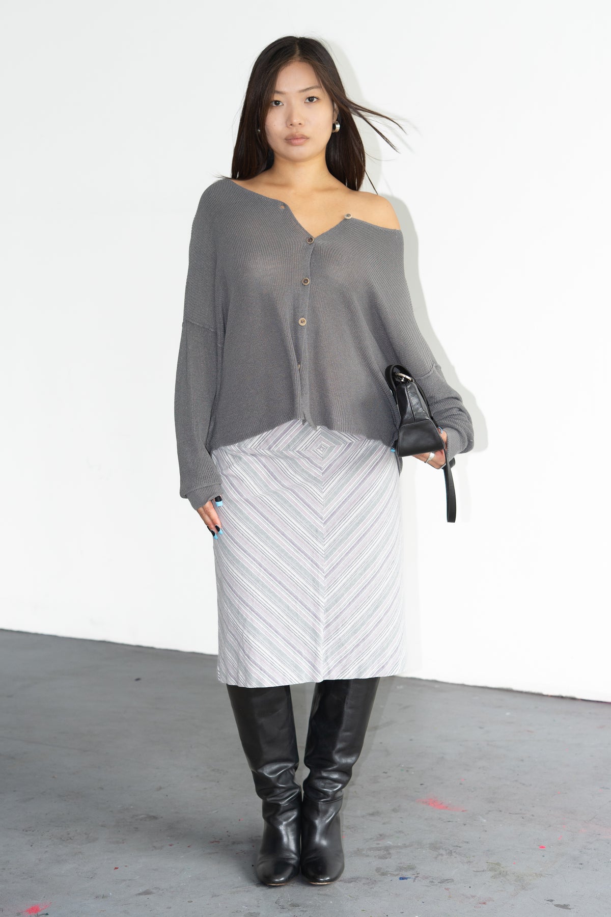 Grey Cardigan - Size L