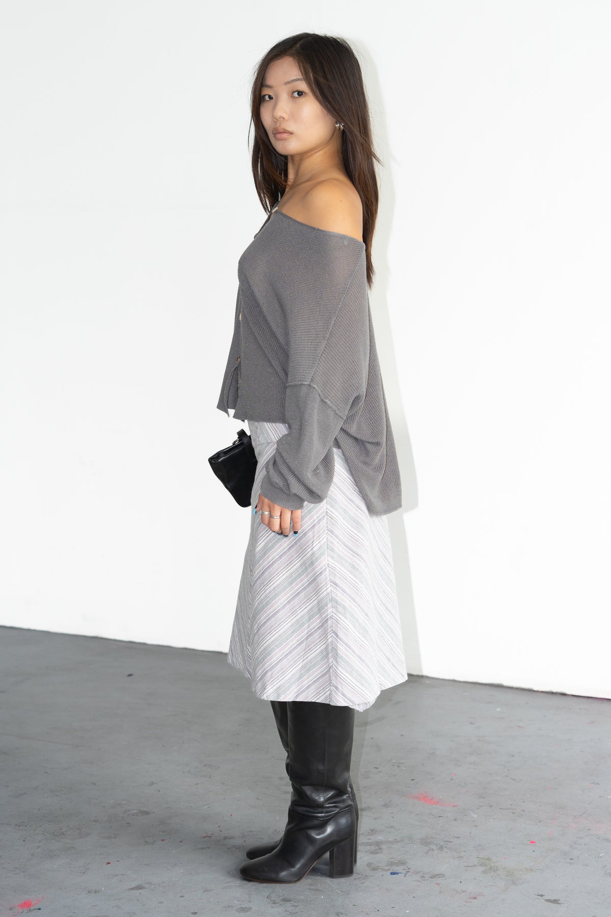 Grey Cardigan - Size L
