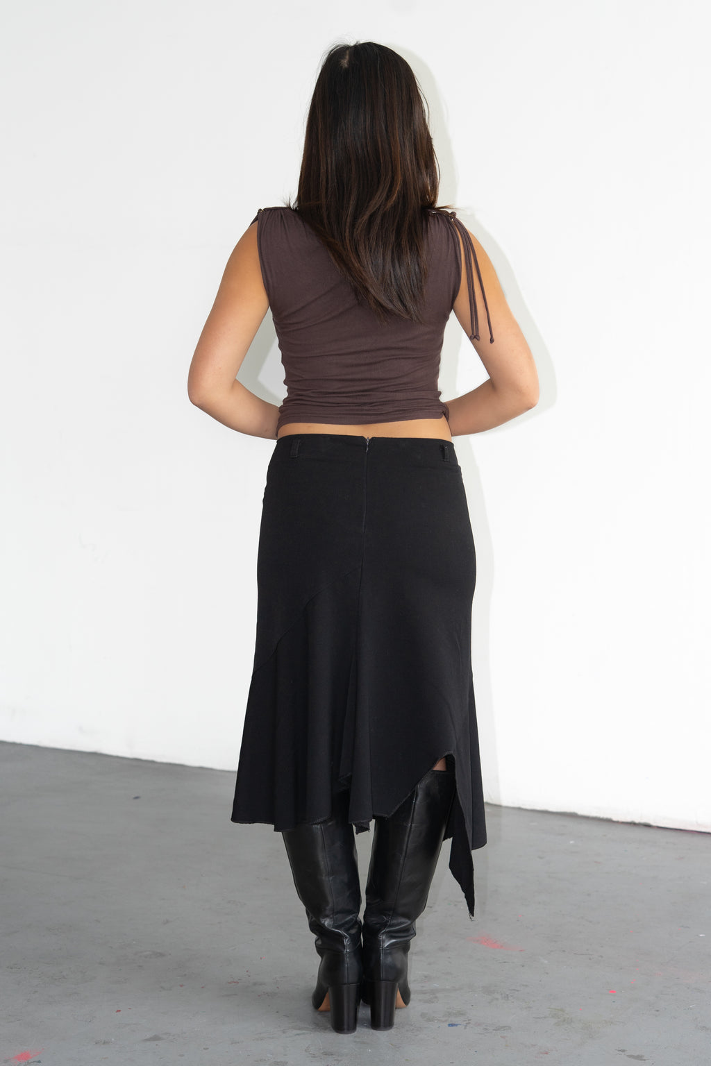 Black Skirt Asymmetric - Size M