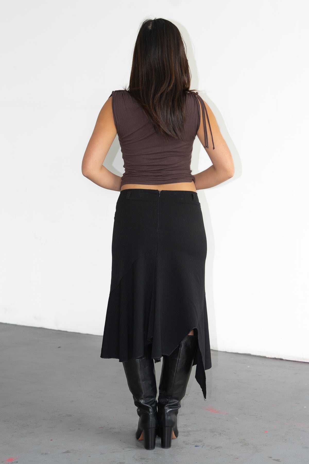 Black Skirt Asymmetric - Size M