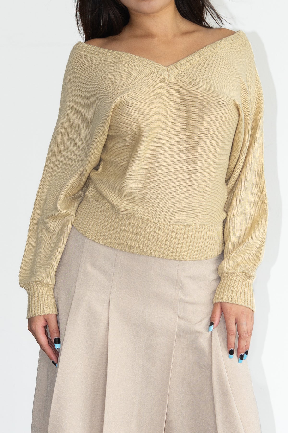 Yellow Camel Knit 30% Wool - Size M