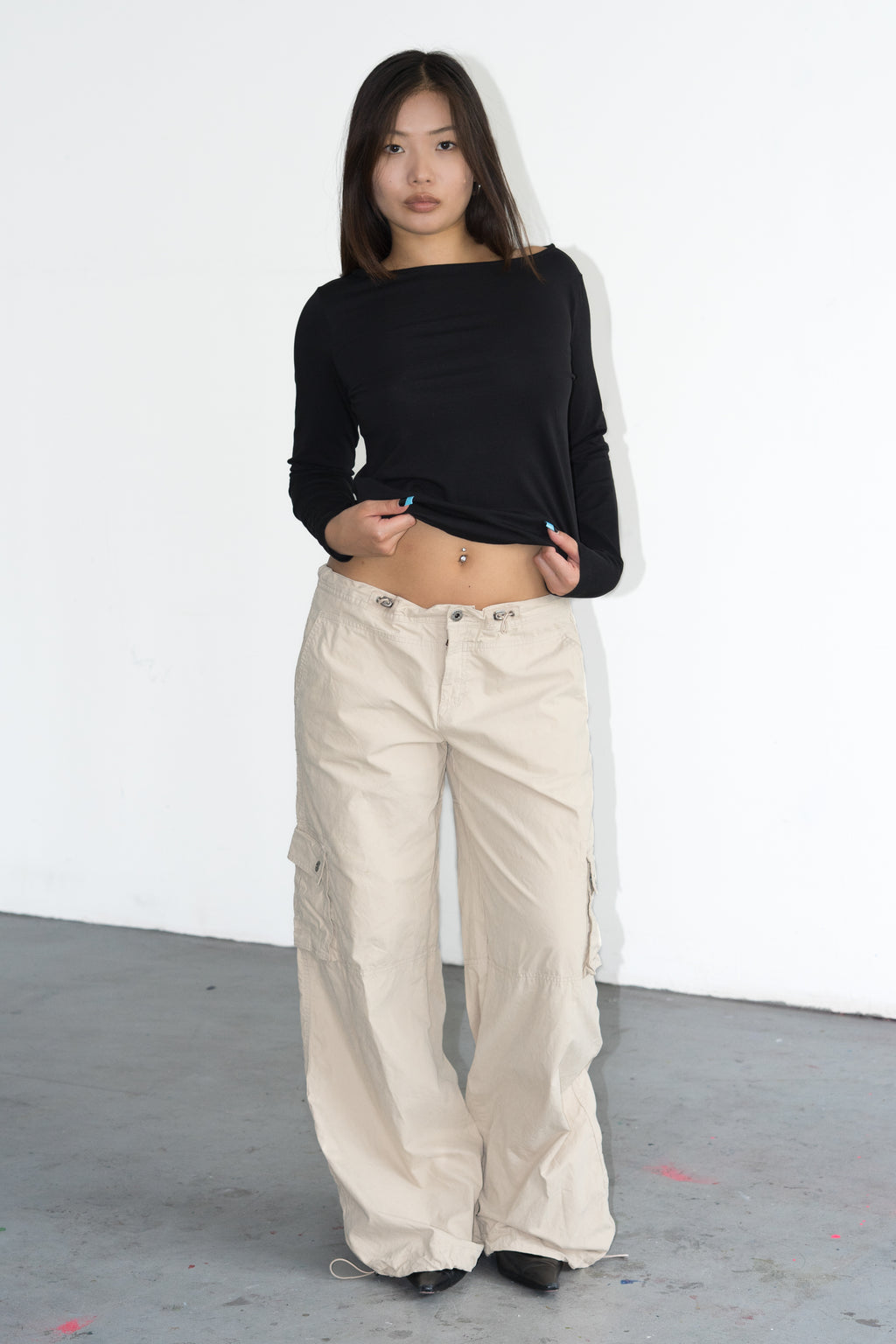 Beige Trousers - Size L