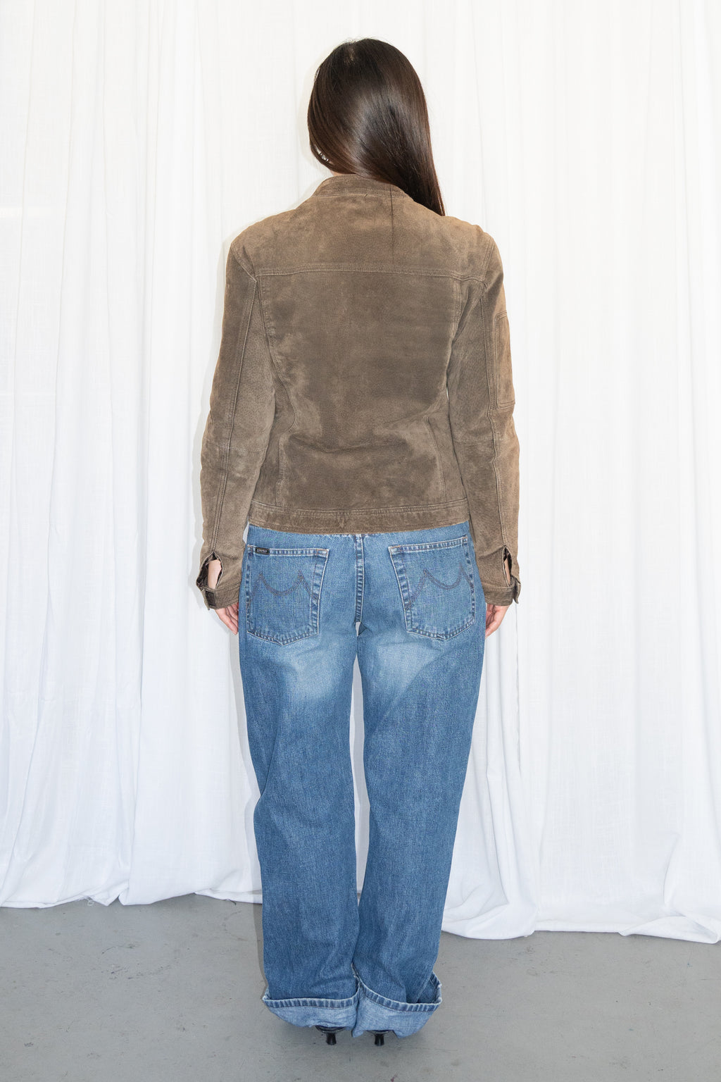 Brown Suede Jacket - Size M