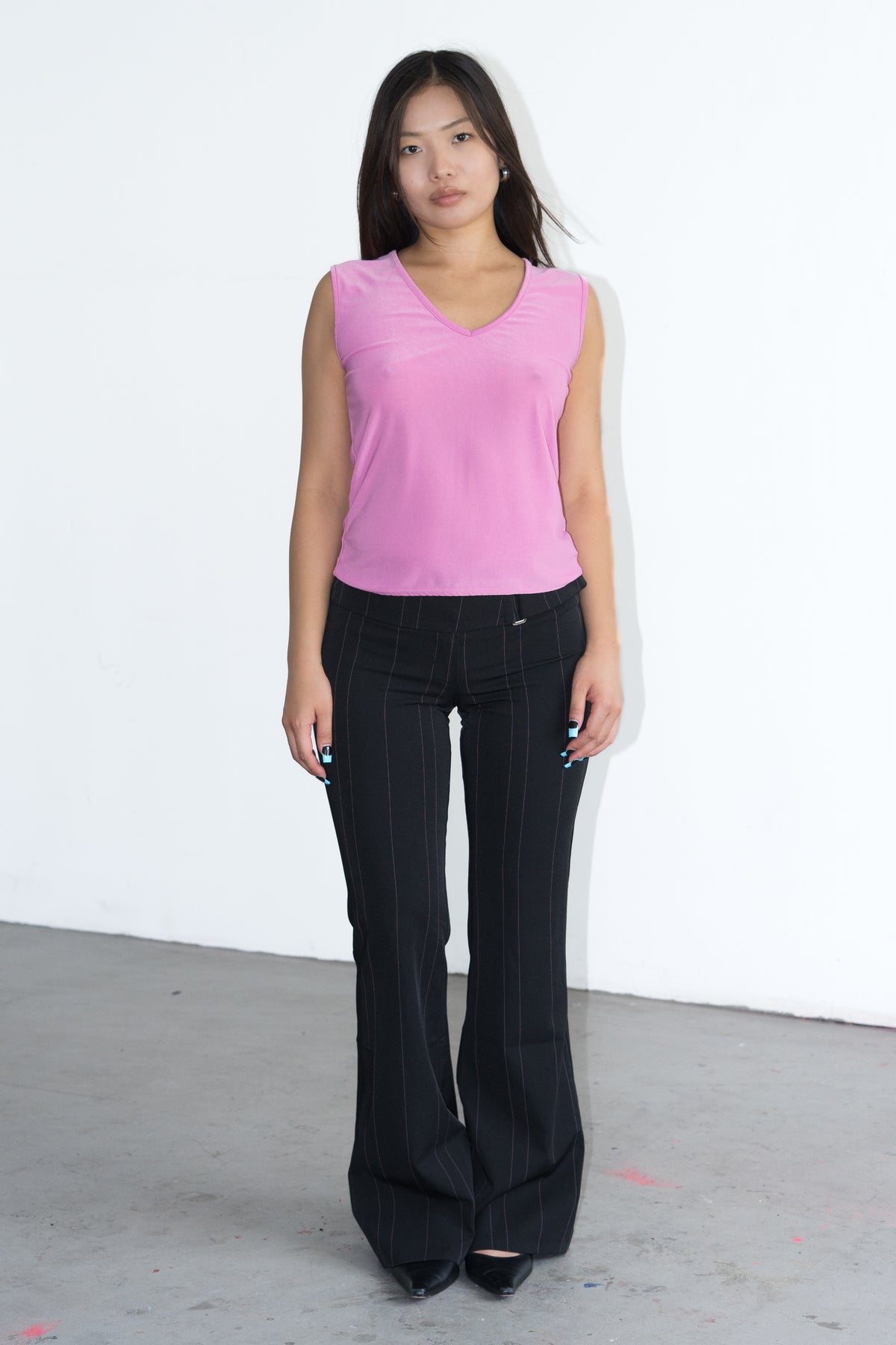 Pink Vneck - Size L