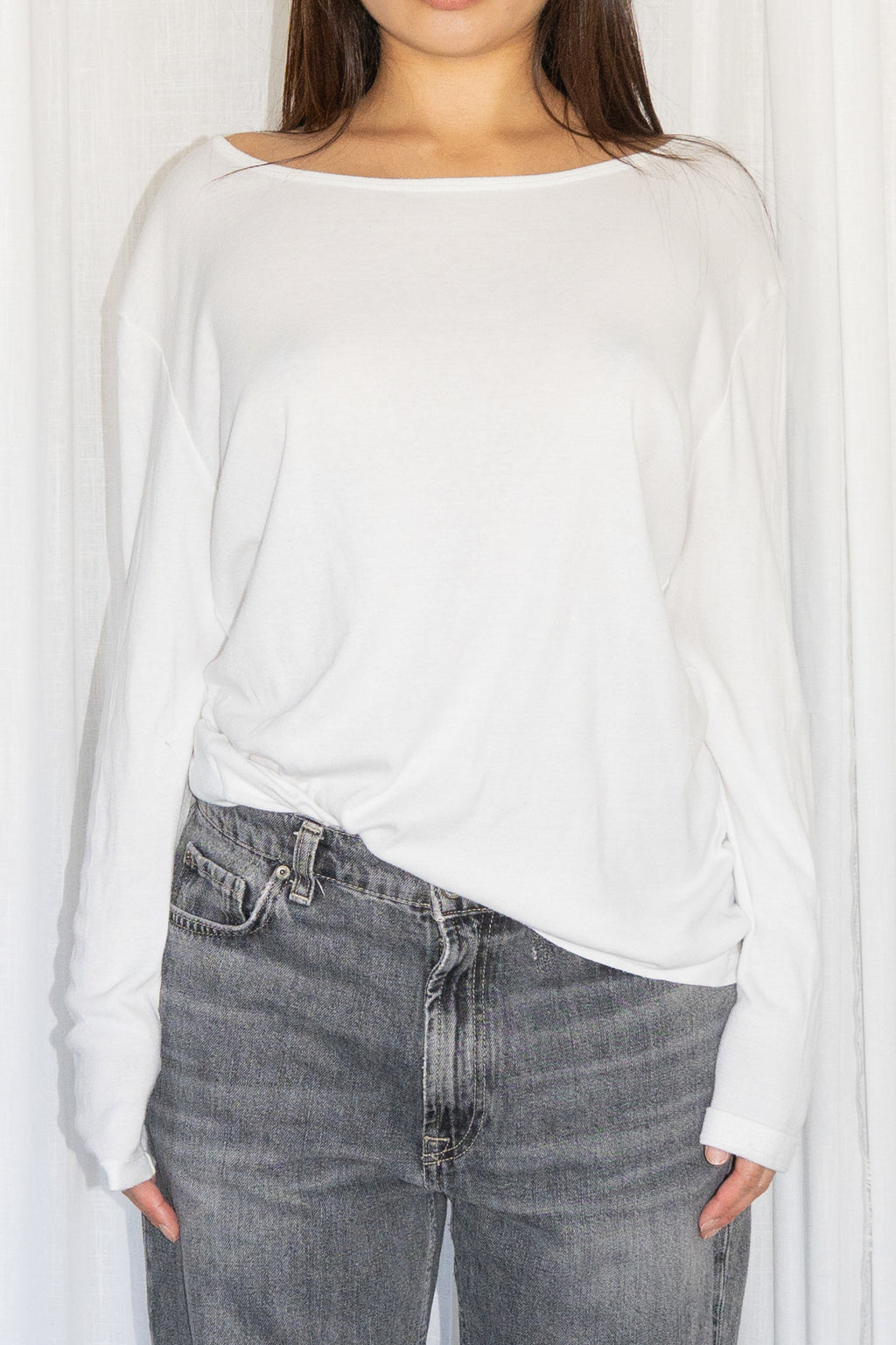 White Long Sleeve Top - Size XL
