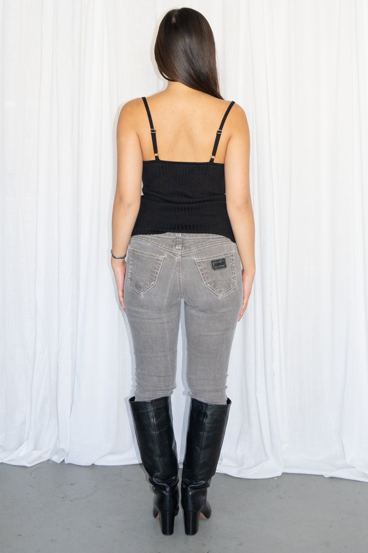 Ribbed Strap Top - Size S-S/M