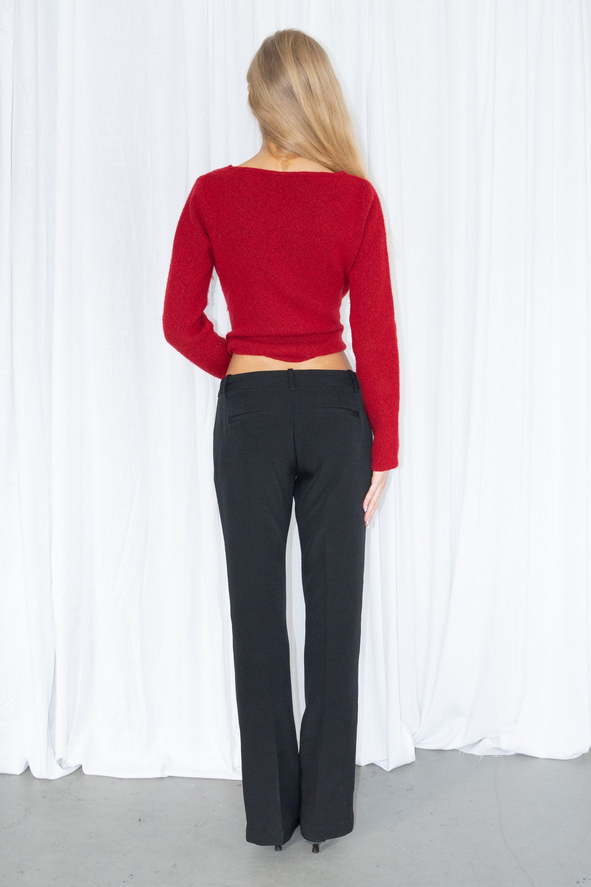 Black Tailored Trousers - Size S