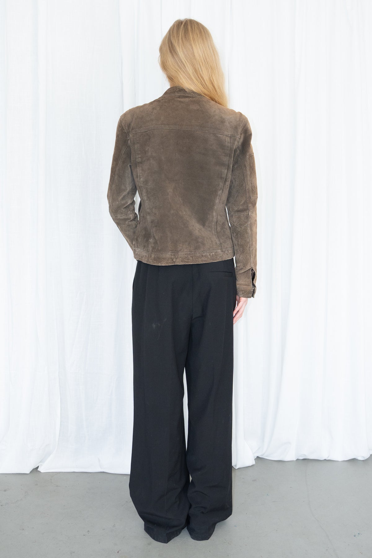 Brown Suede Jacket - Size M