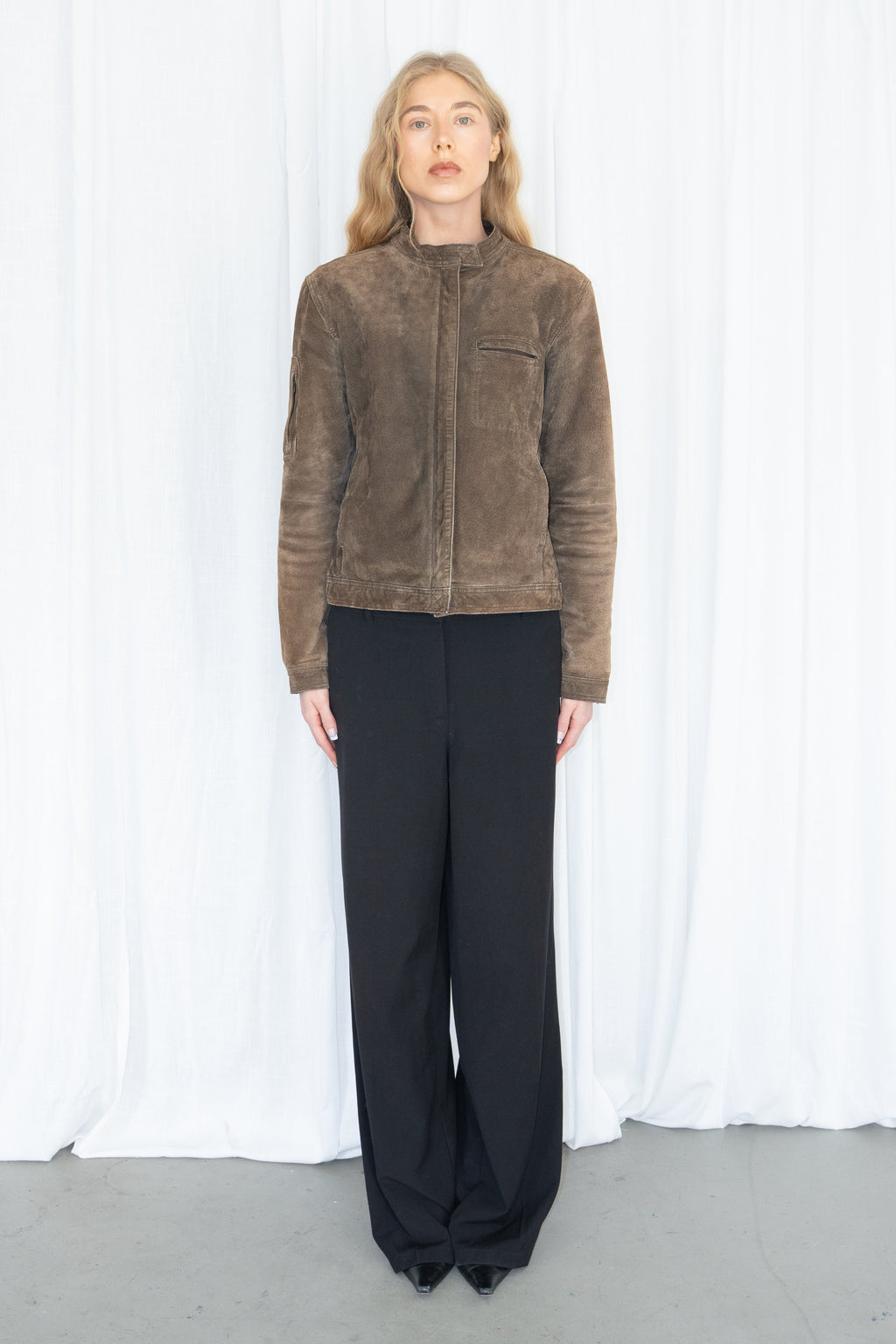 Brown Suede Jacket - Size M