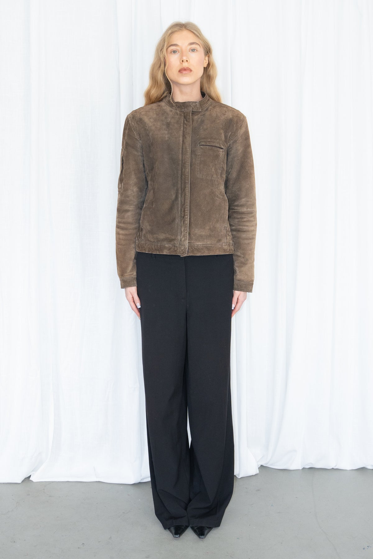 Brown Suede Jacket - Size M