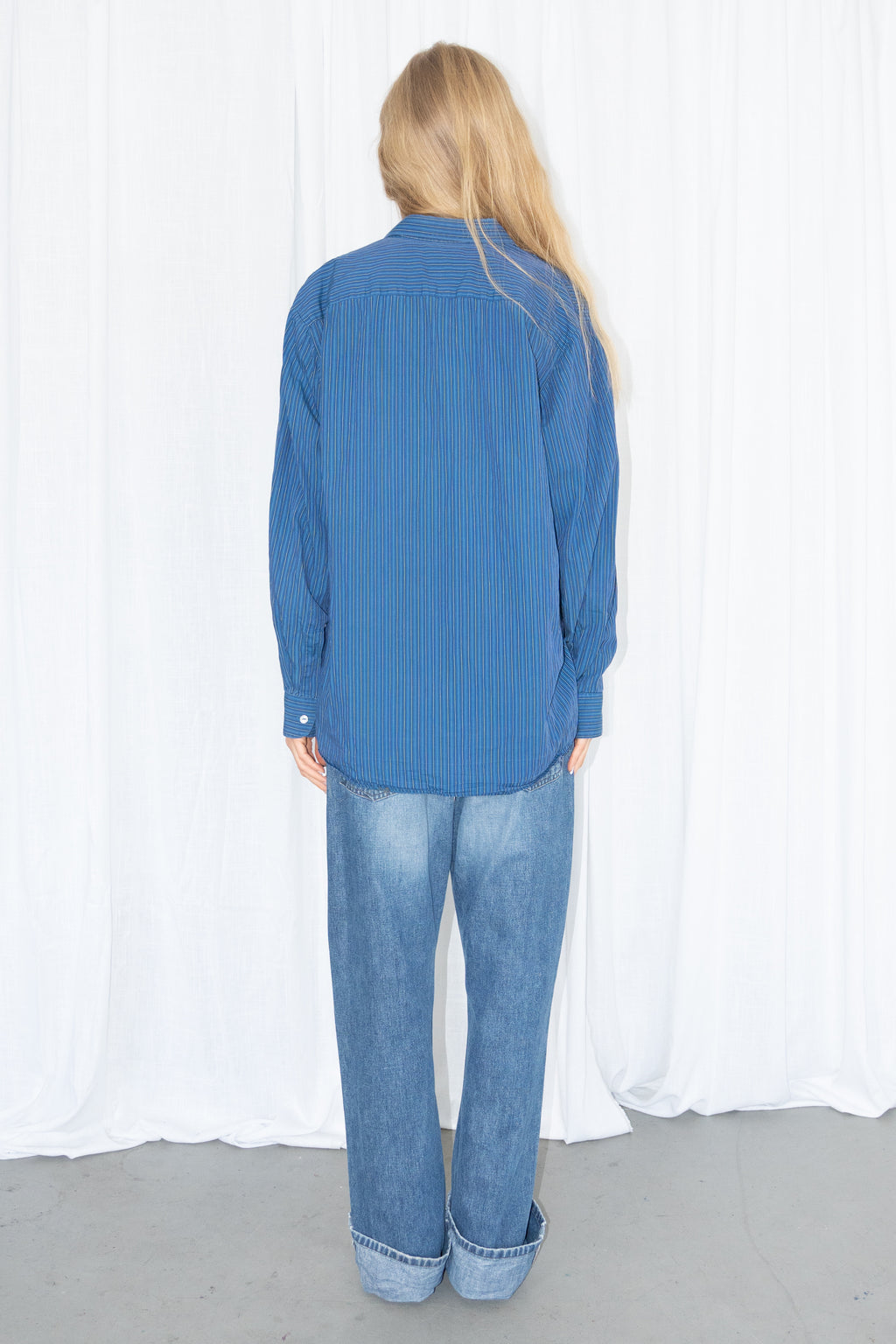 Blue Striped Shirt - Size XL