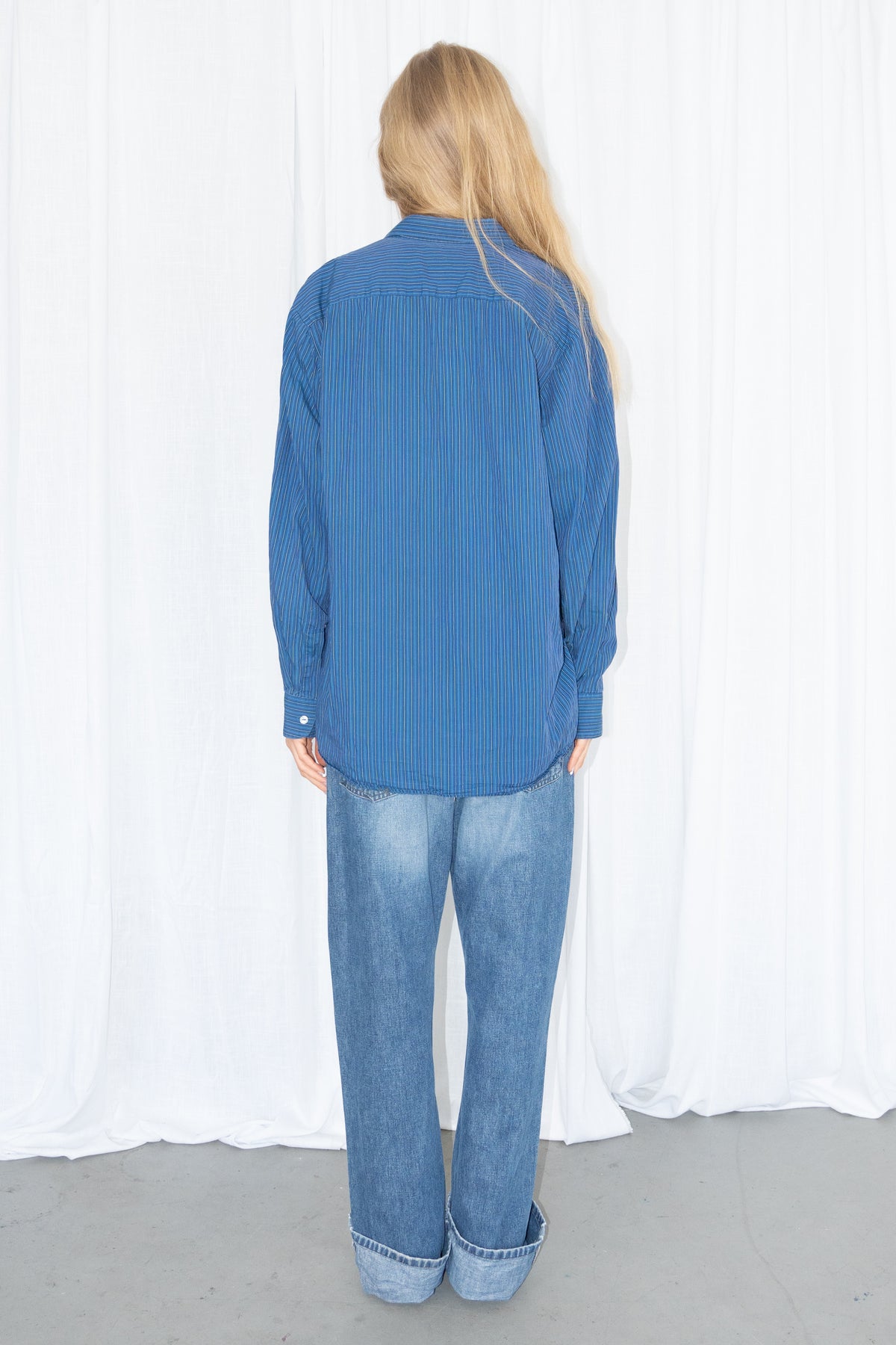 Blue Striped Shirt - Size XL