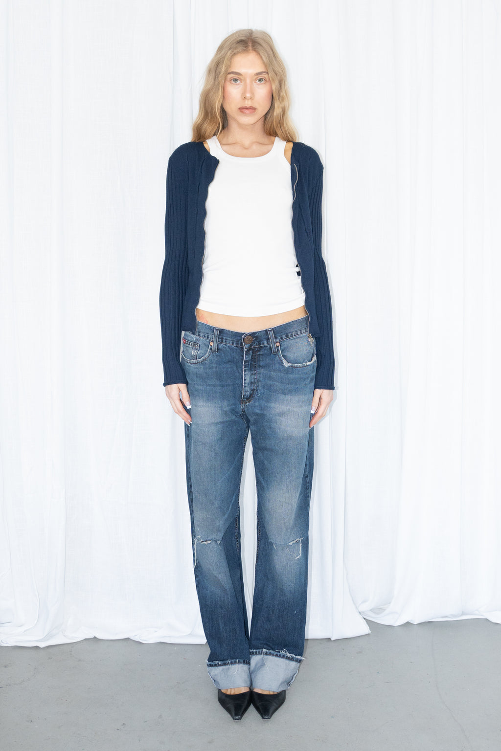 Jeans Ripped Knees Lee Cooper - Size M/L