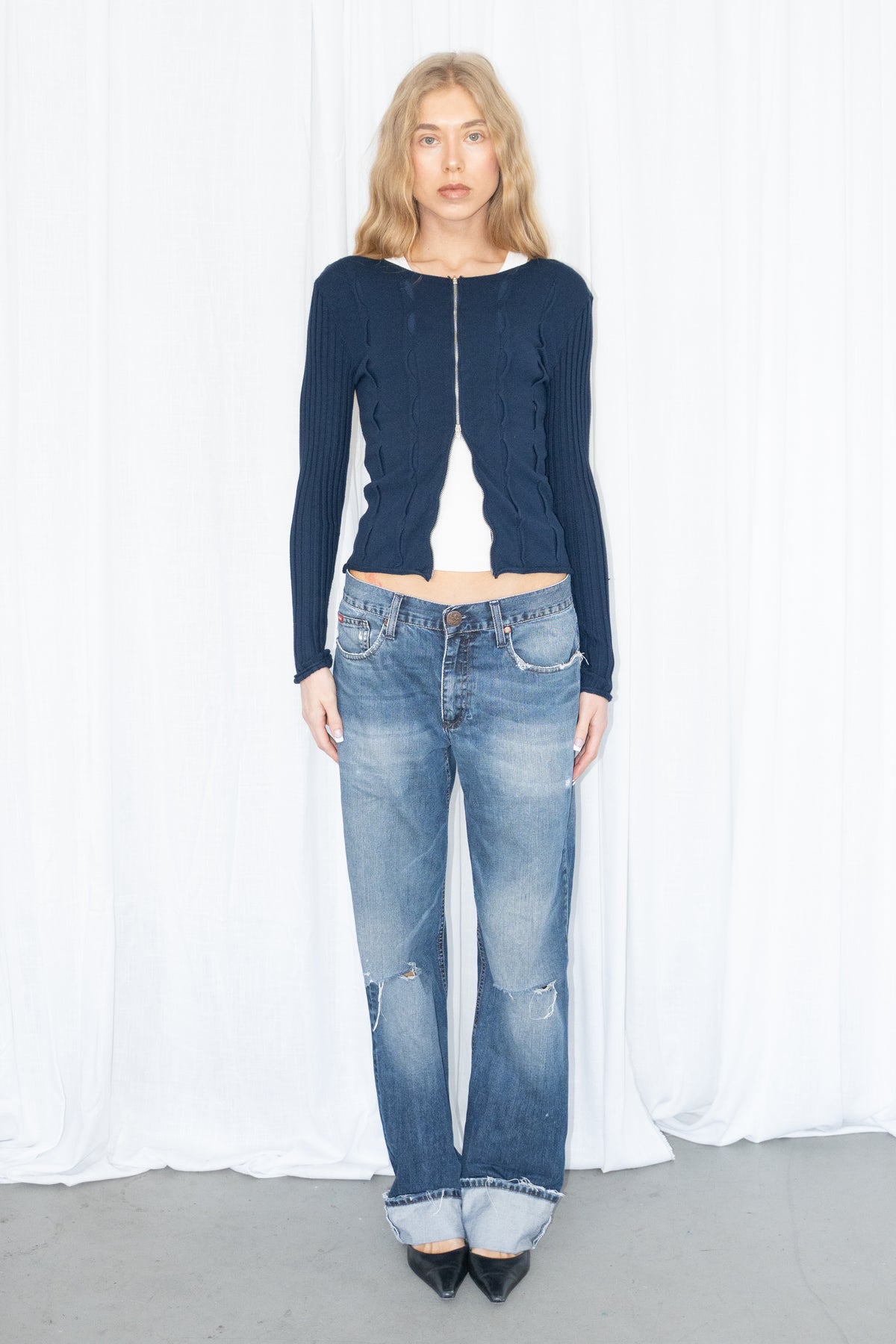 Gimaguas Thin Cardigan Zipper - Size M