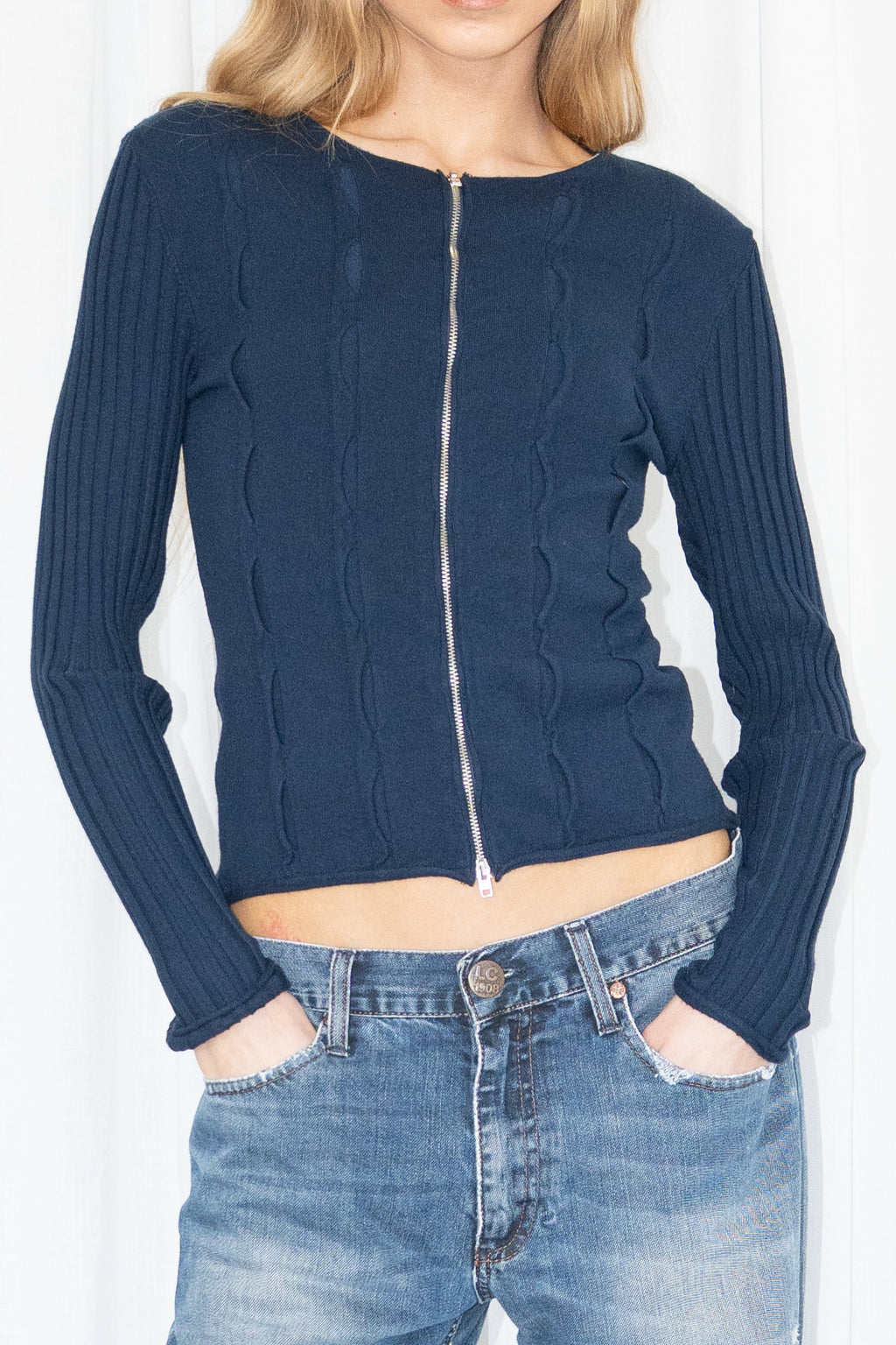 Gimaguas Thin Cardigan Zipper - Size M