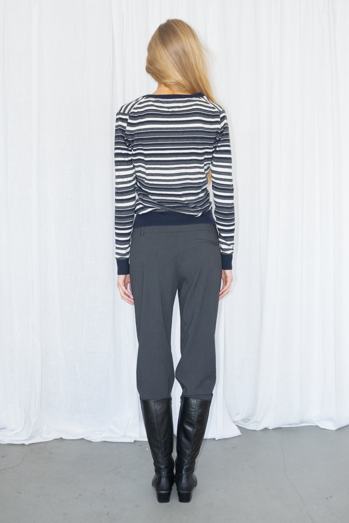 Cotton Cashmere Striped Sweater Tommy Hilfigher - Size S/M