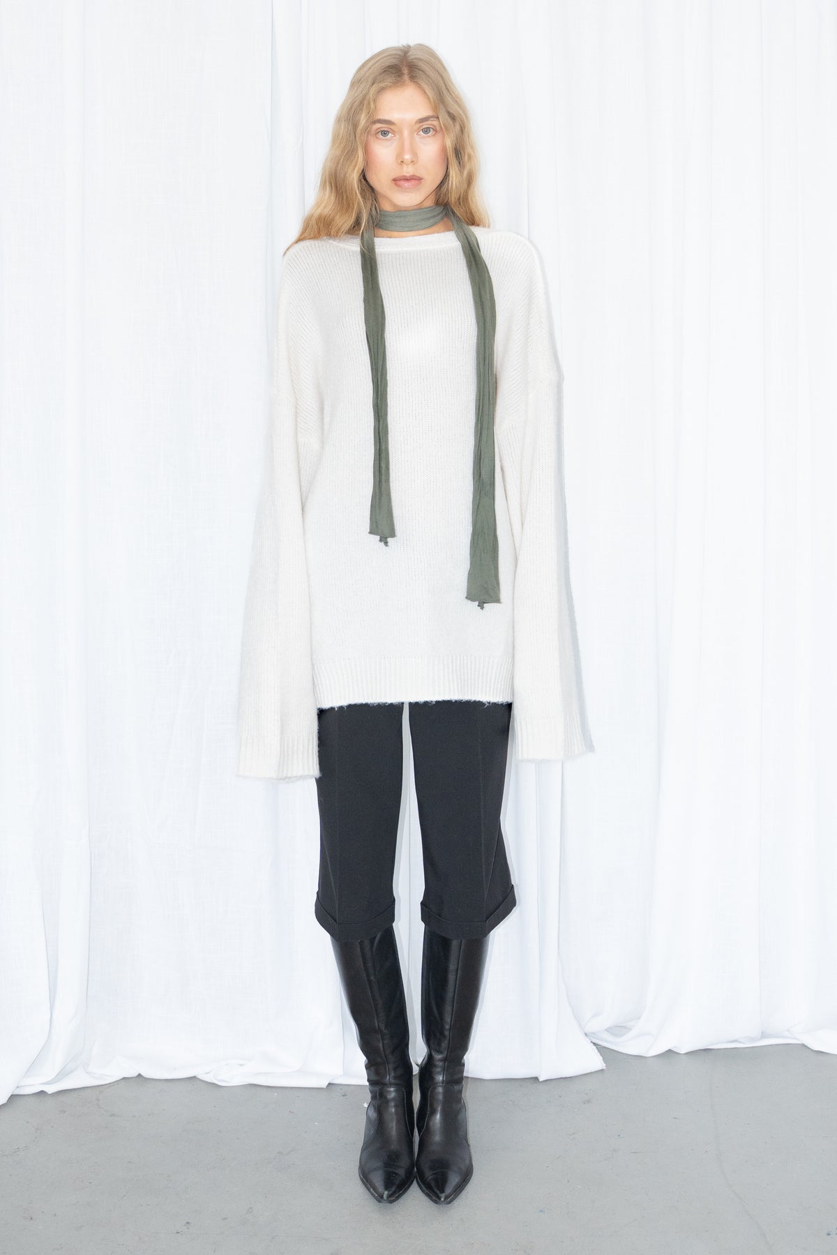 Off-White Oversized Knit Cardigan - Size L
