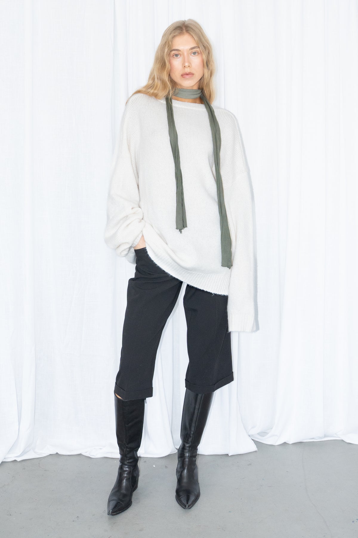 Off-White Oversized Knit Cardigan - Size L