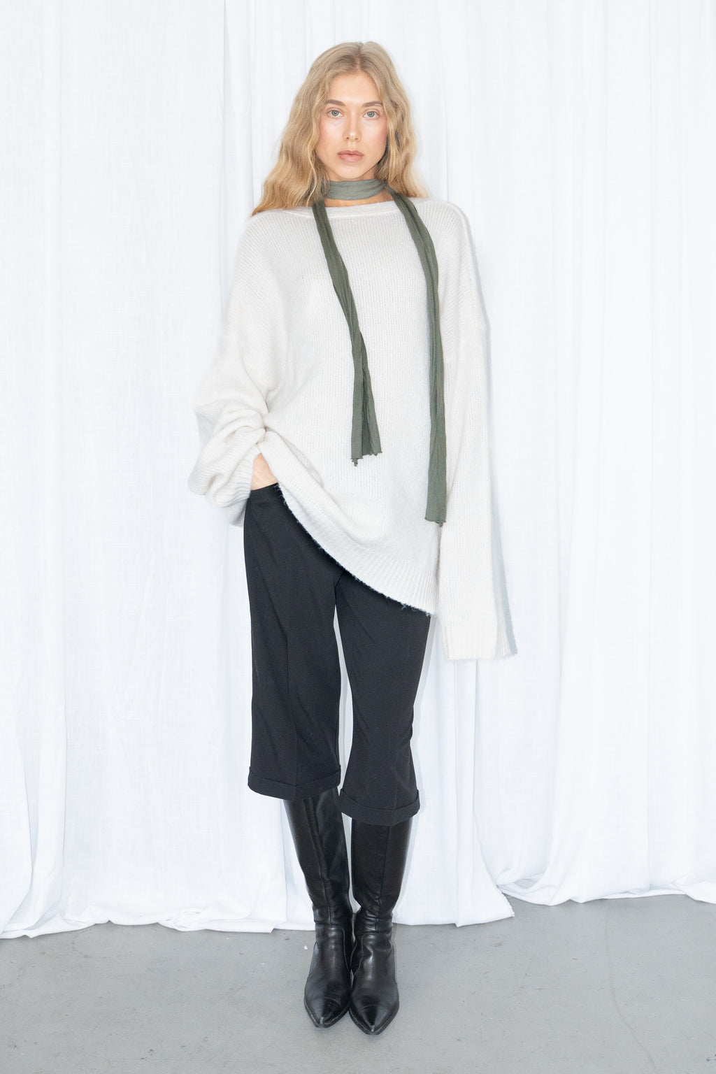 Off-White Oversized Knit Cardigan - Size L